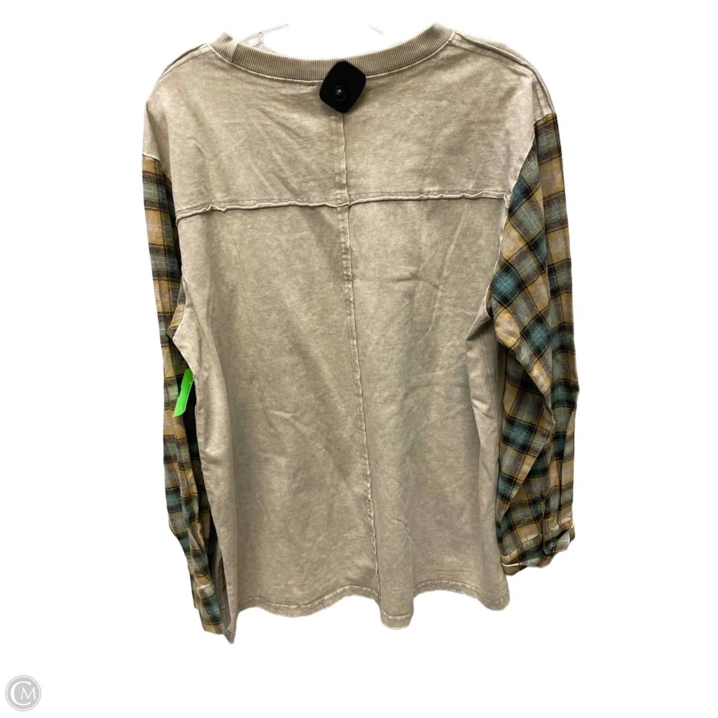 Top Long Sleeve By Easel In Green, Size: M