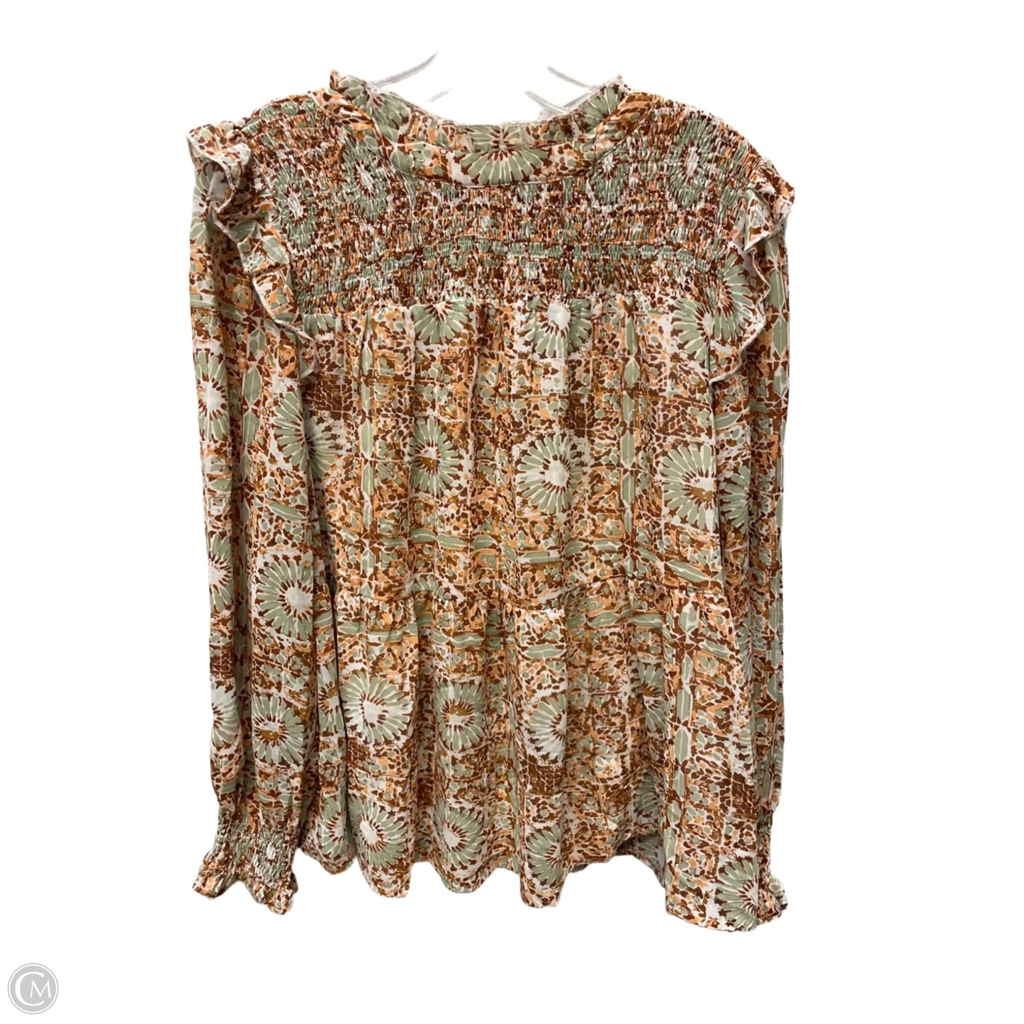 Blouse Long Sleeve By Jodifl In Floral Print, Size: S