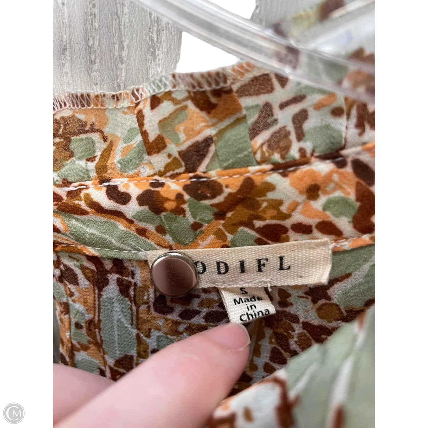 Blouse Long Sleeve By Jodifl In Floral Print, Size: S