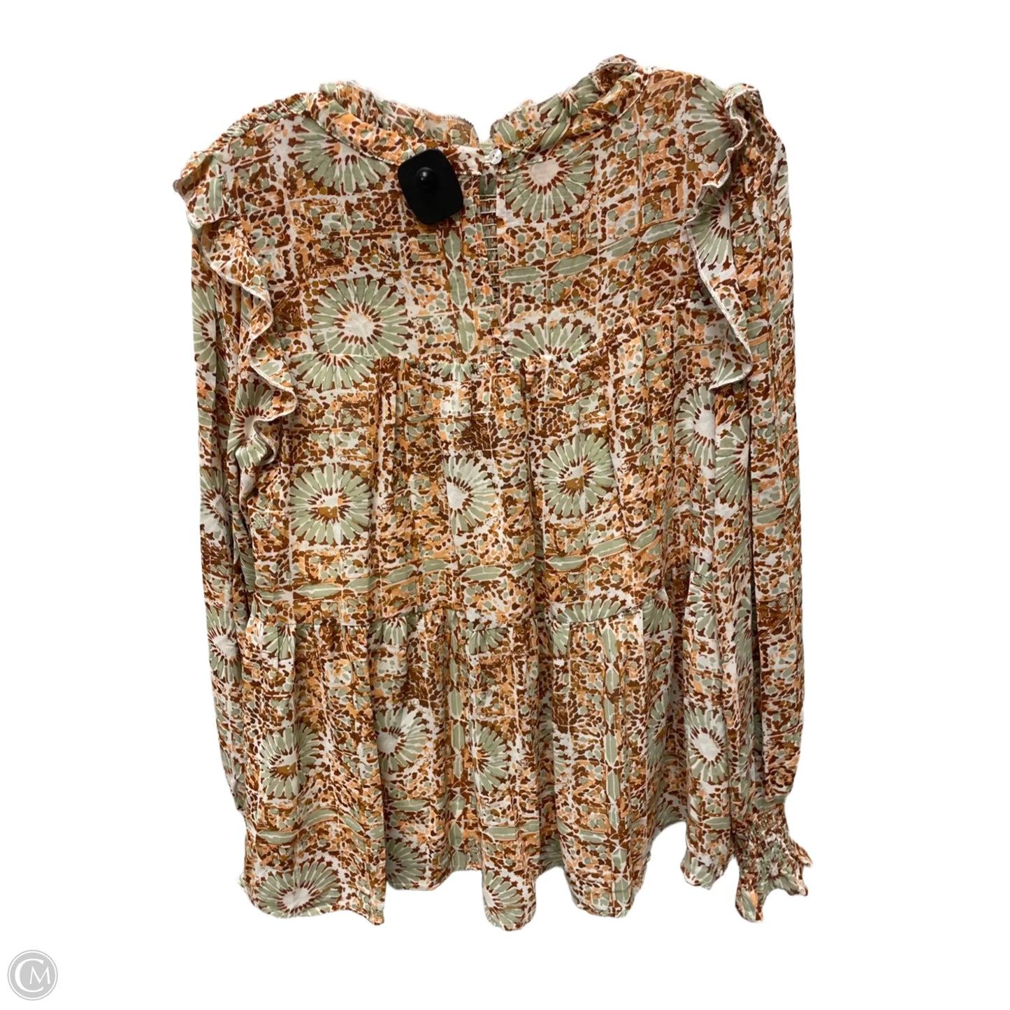 Blouse Long Sleeve By Jodifl In Floral Print, Size: S