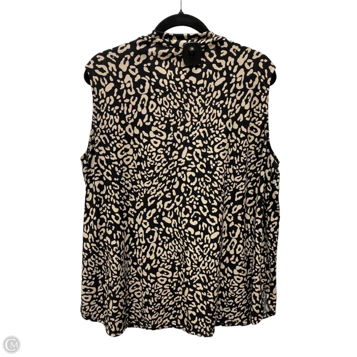 Top Sleeveless By Clothes Mentor In Animal Print, Size: 2x