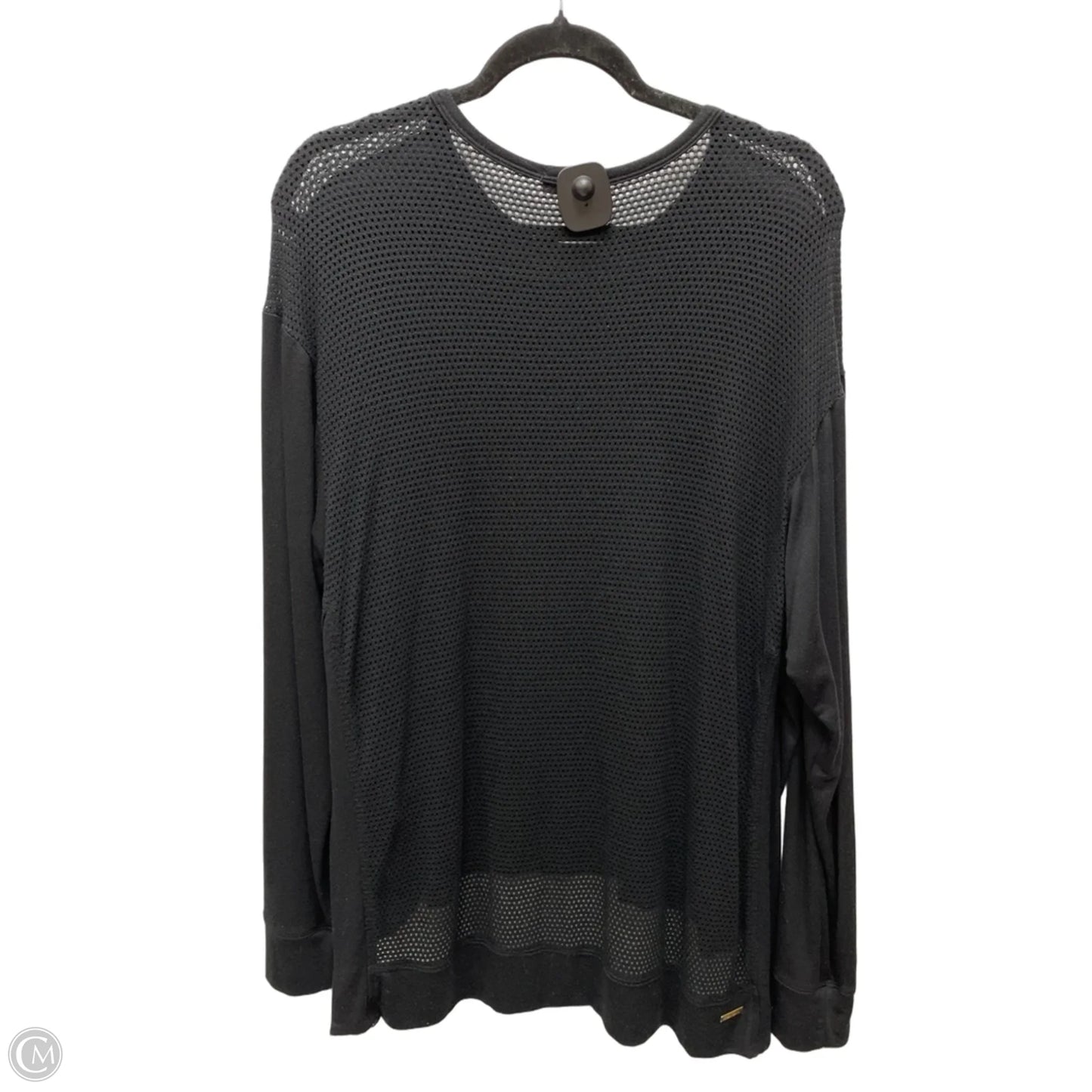 Top Long Sleeve By Cmb In Black, Size: L