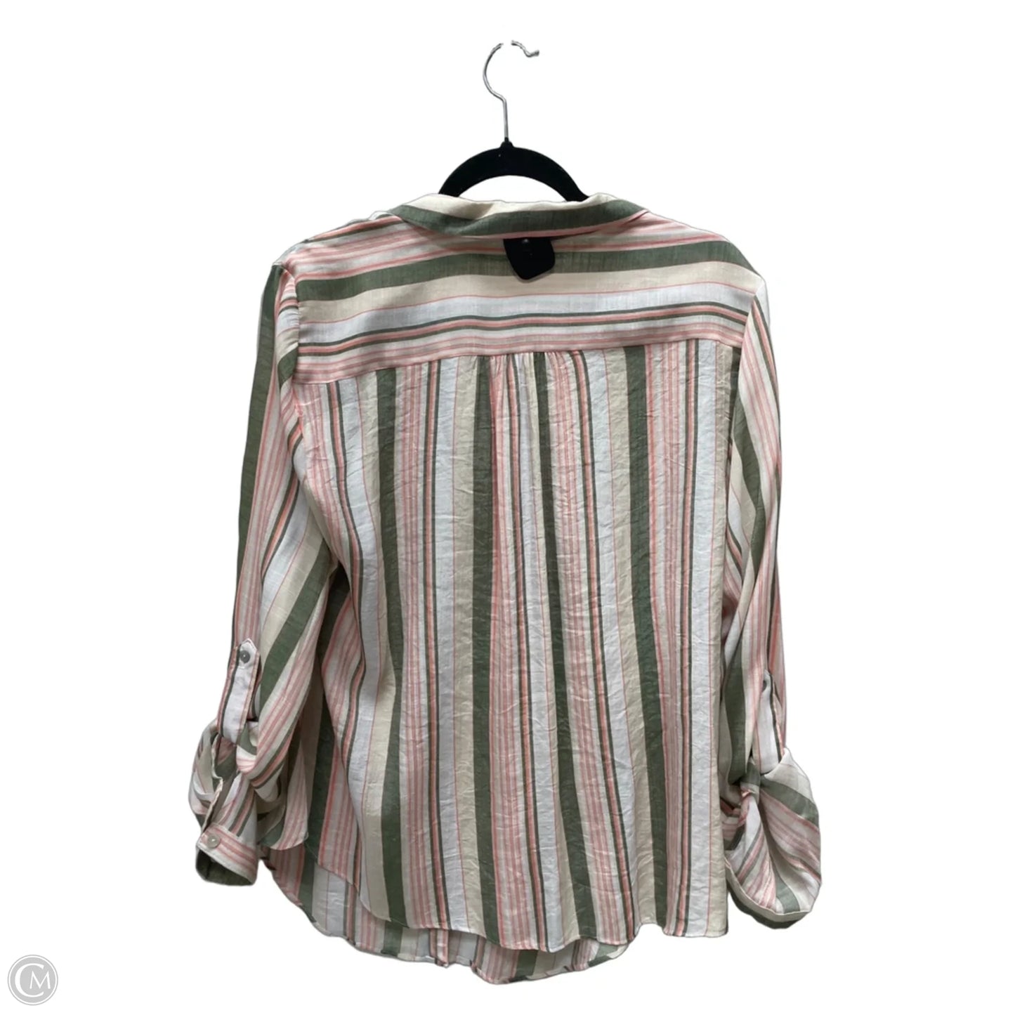 Top Long Sleeve By New Directions In Striped Pattern, Size: L