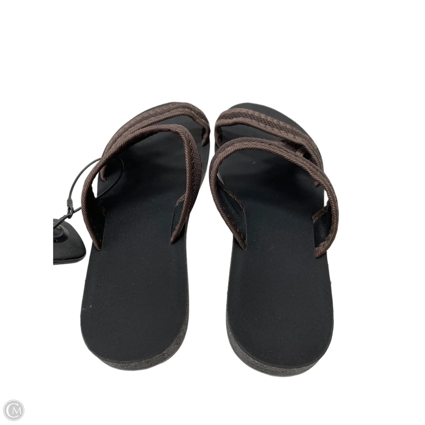 Sandals Flats By Cmf In Black & Brown, Size: 7.5
