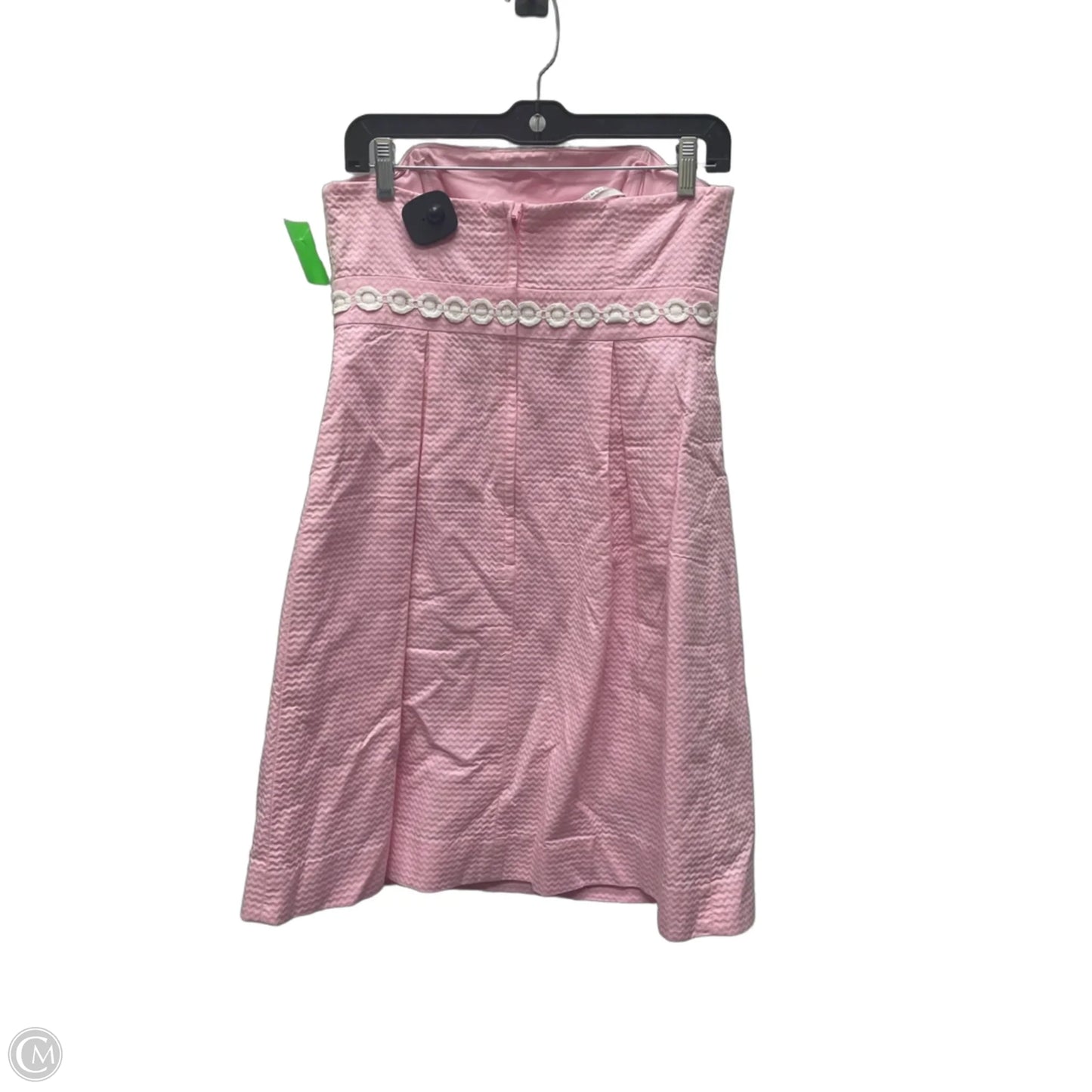 Dress Designer By Lilly Pulitzer In Pink & White, Size: S