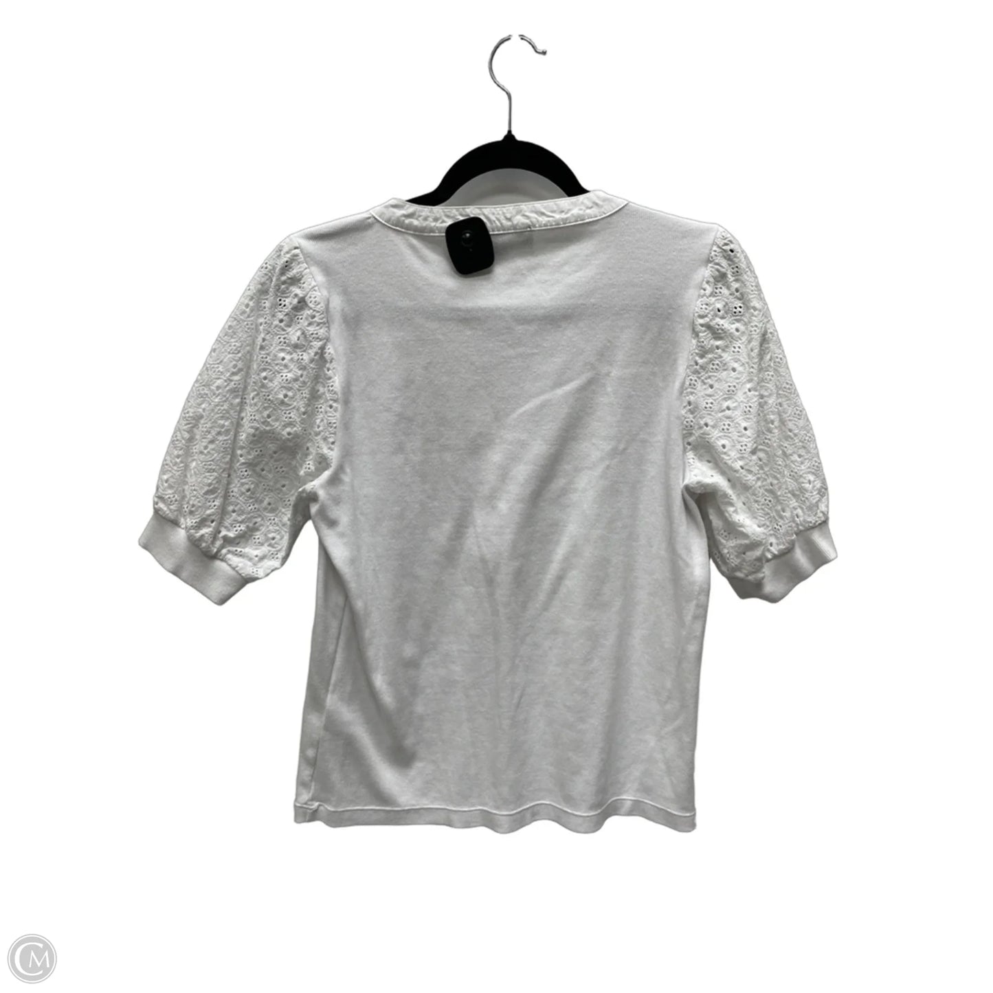 Top Short Sleeve By Dkny In White, Size: L