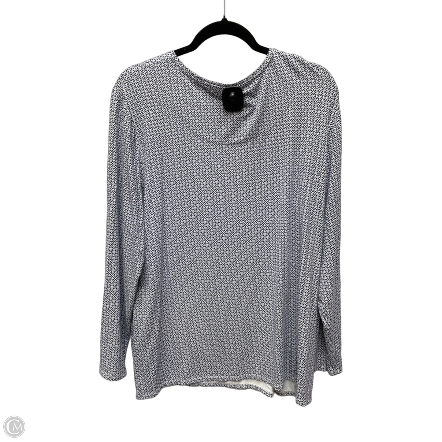 Top Long Sleeve By Chicos In Floral Print, Size: Xl