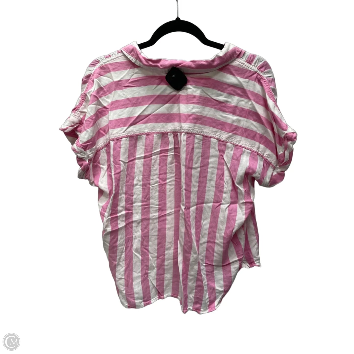 Top Short Sleeve By Beachlunchlounge In Striped Pattern, Size: M