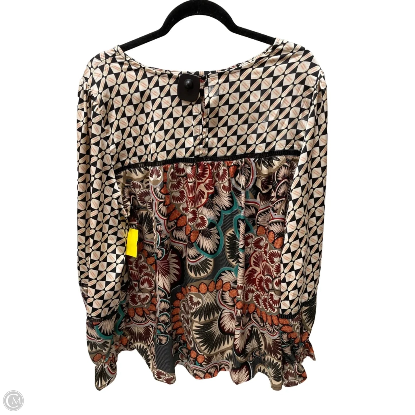 Top Long Sleeve By Clothes Mentor In Floral Print, Size: 2x