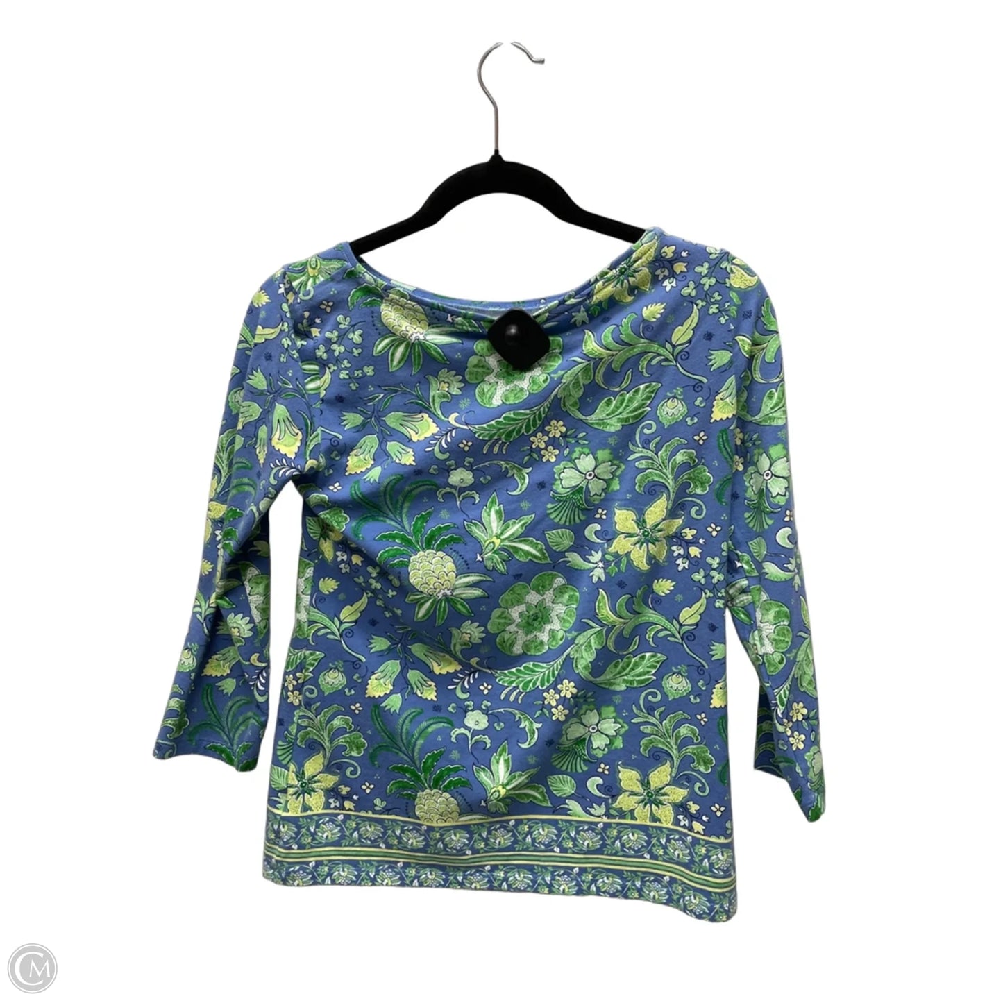 Top Long Sleeve By Talbots In Floral Print, Size: Xs