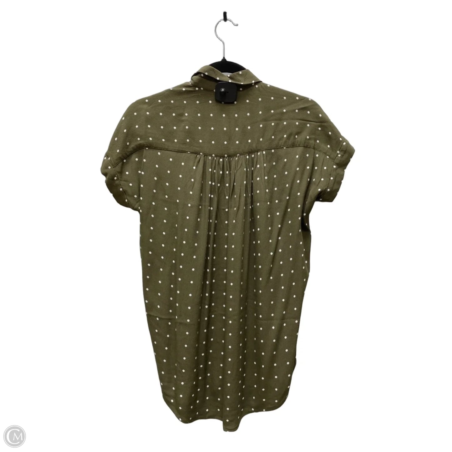 Top Short Sleeve By Madewell In Polkadot Pattern, Size: Xs