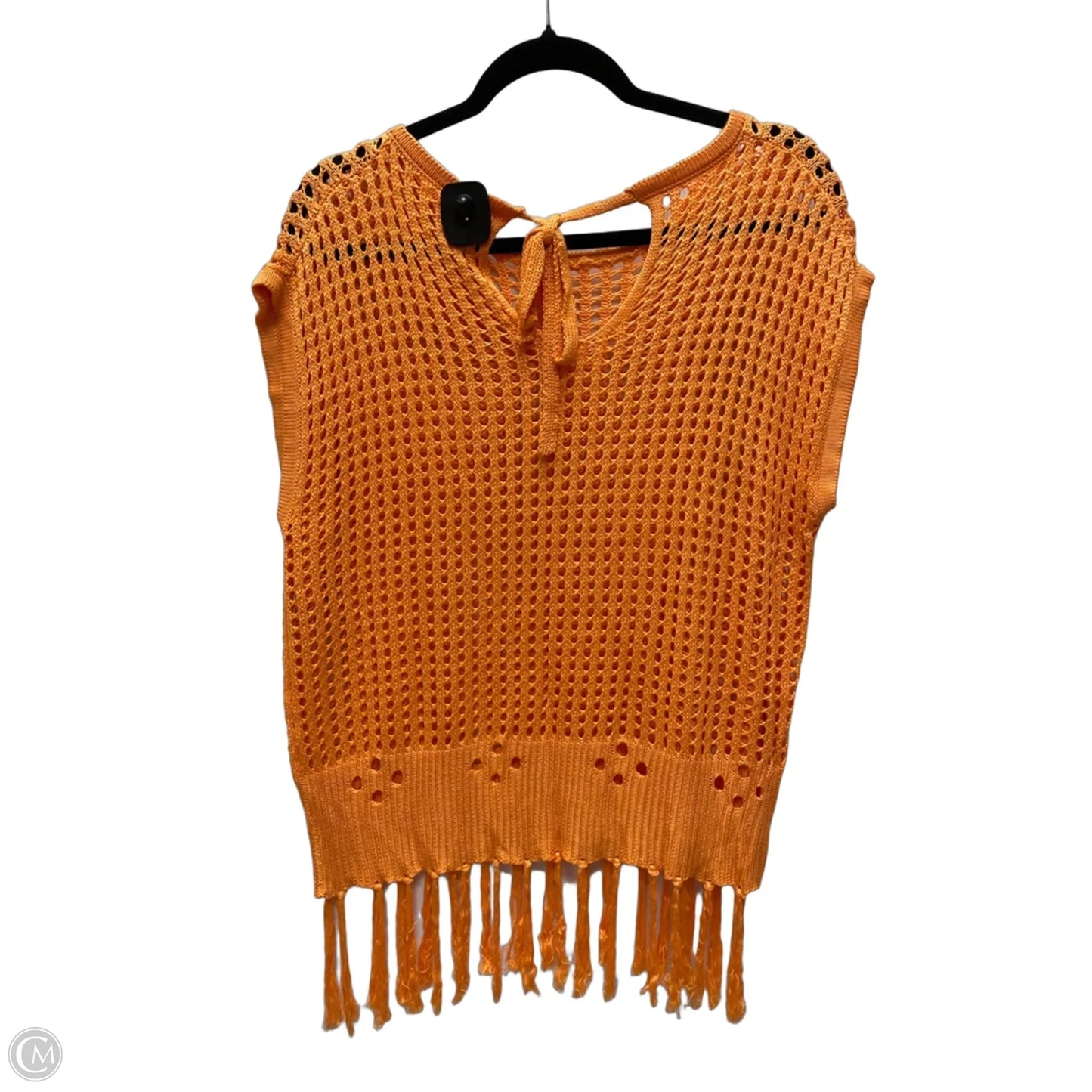 Top Short Sleeve By Clothes Mentor In Orange, Size: L