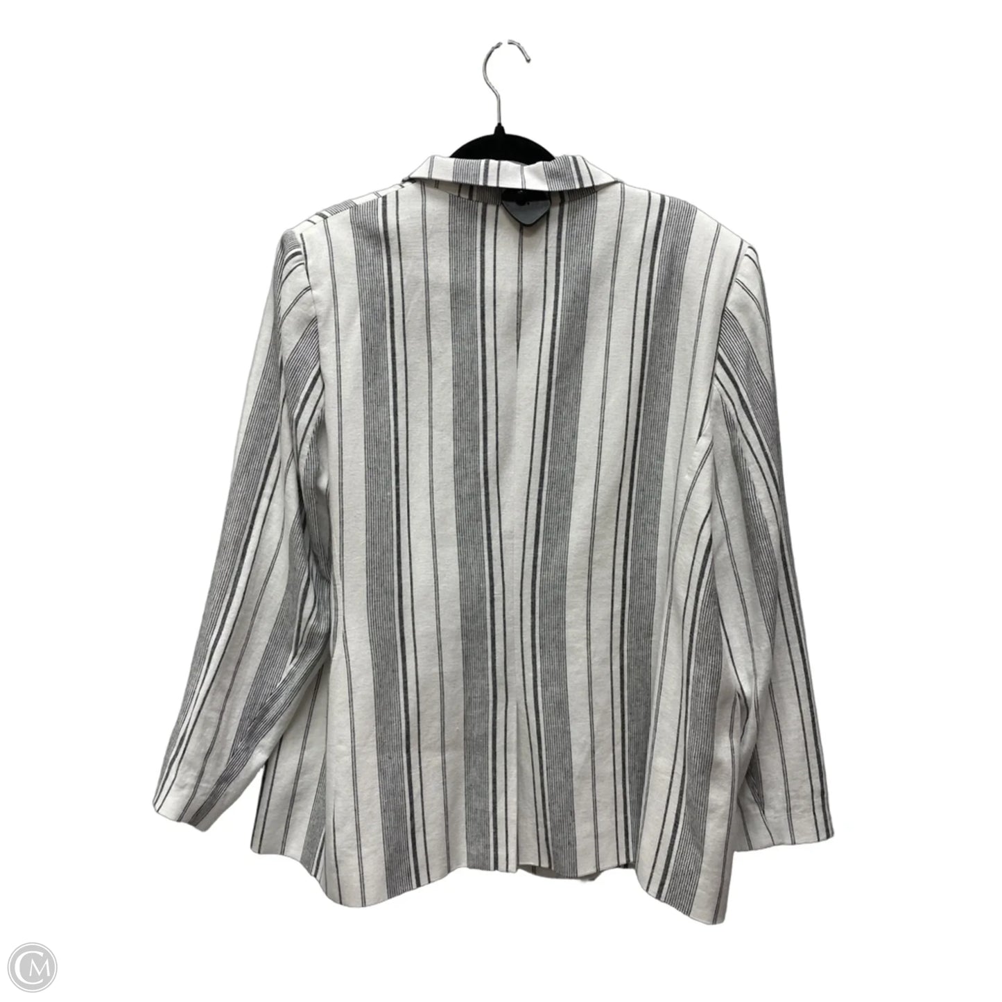 Blazer By Calvin Klein In Striped Pattern, Size: 1x