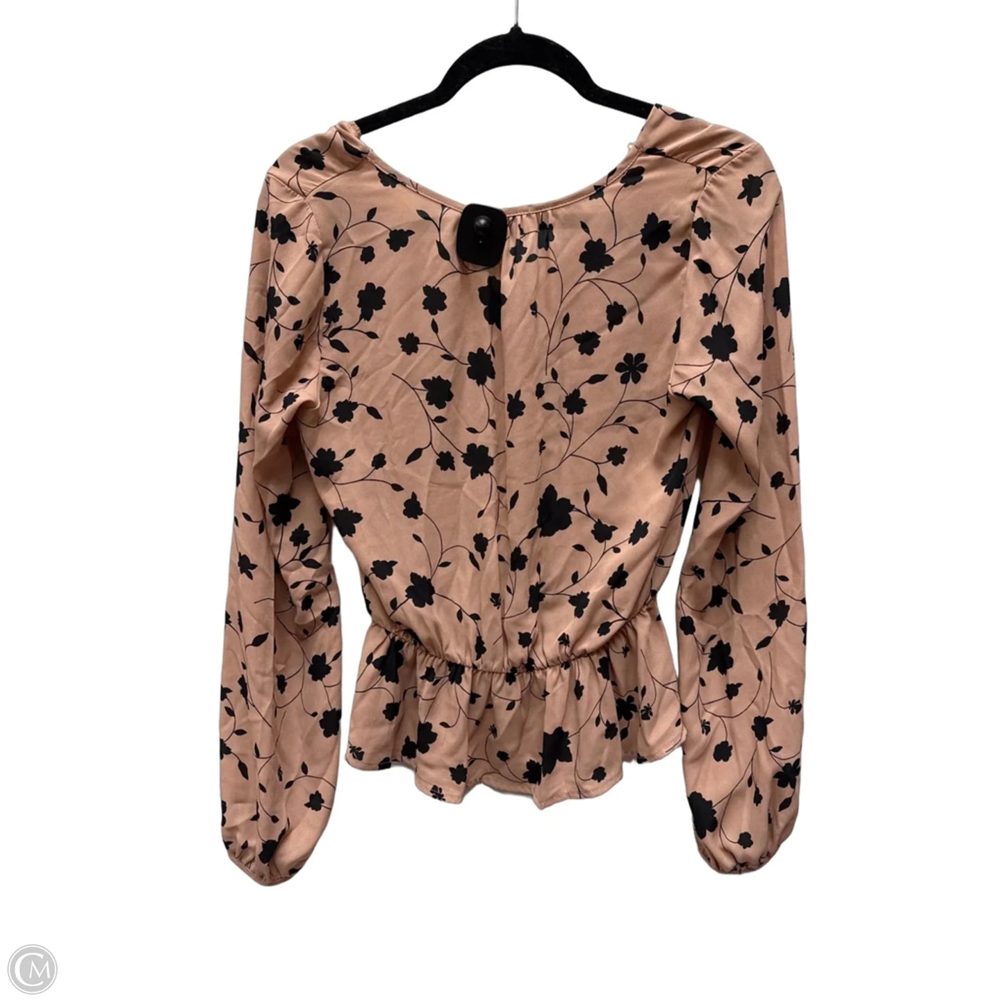 Blouse Long Sleeve By Sienna Sky In Floral Print, Size: M