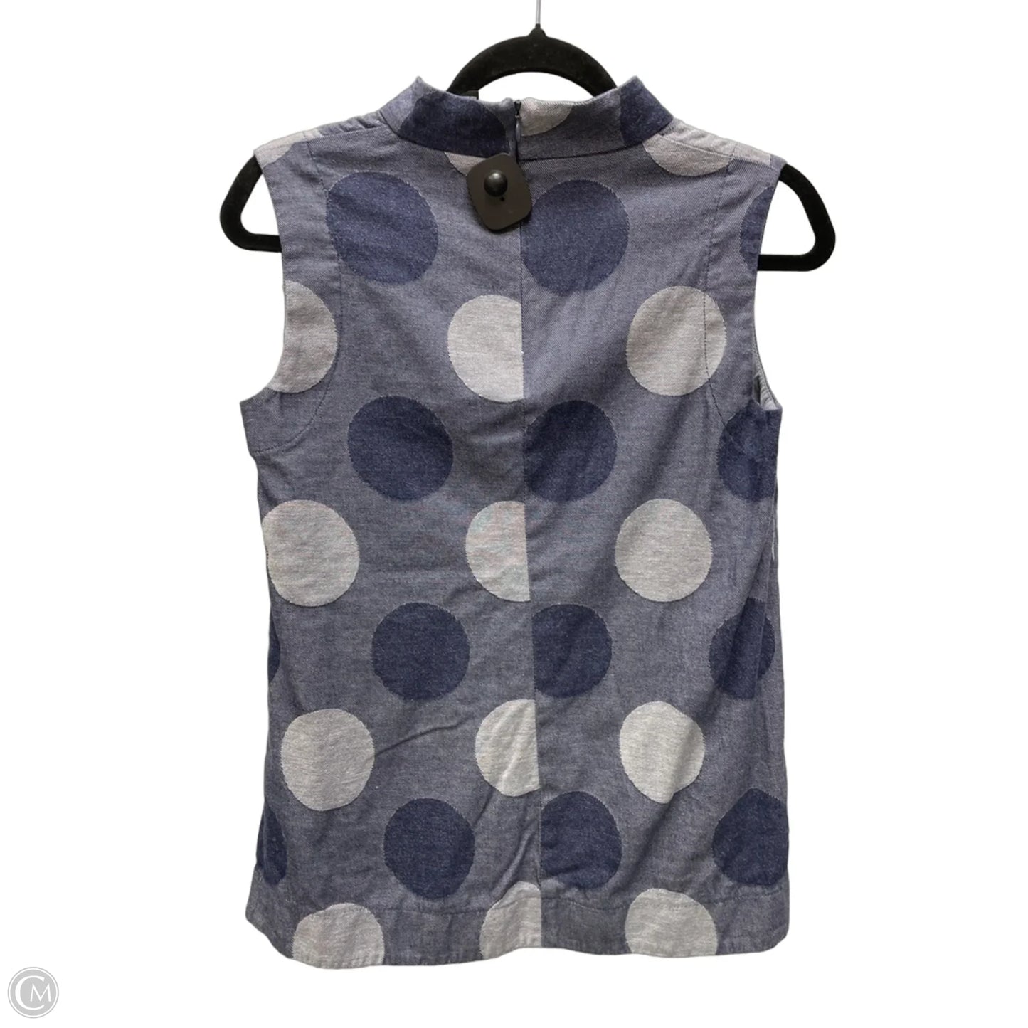 Top Sleeveless By Clothes Mentor In Polkadot Pattern, Size: Xs