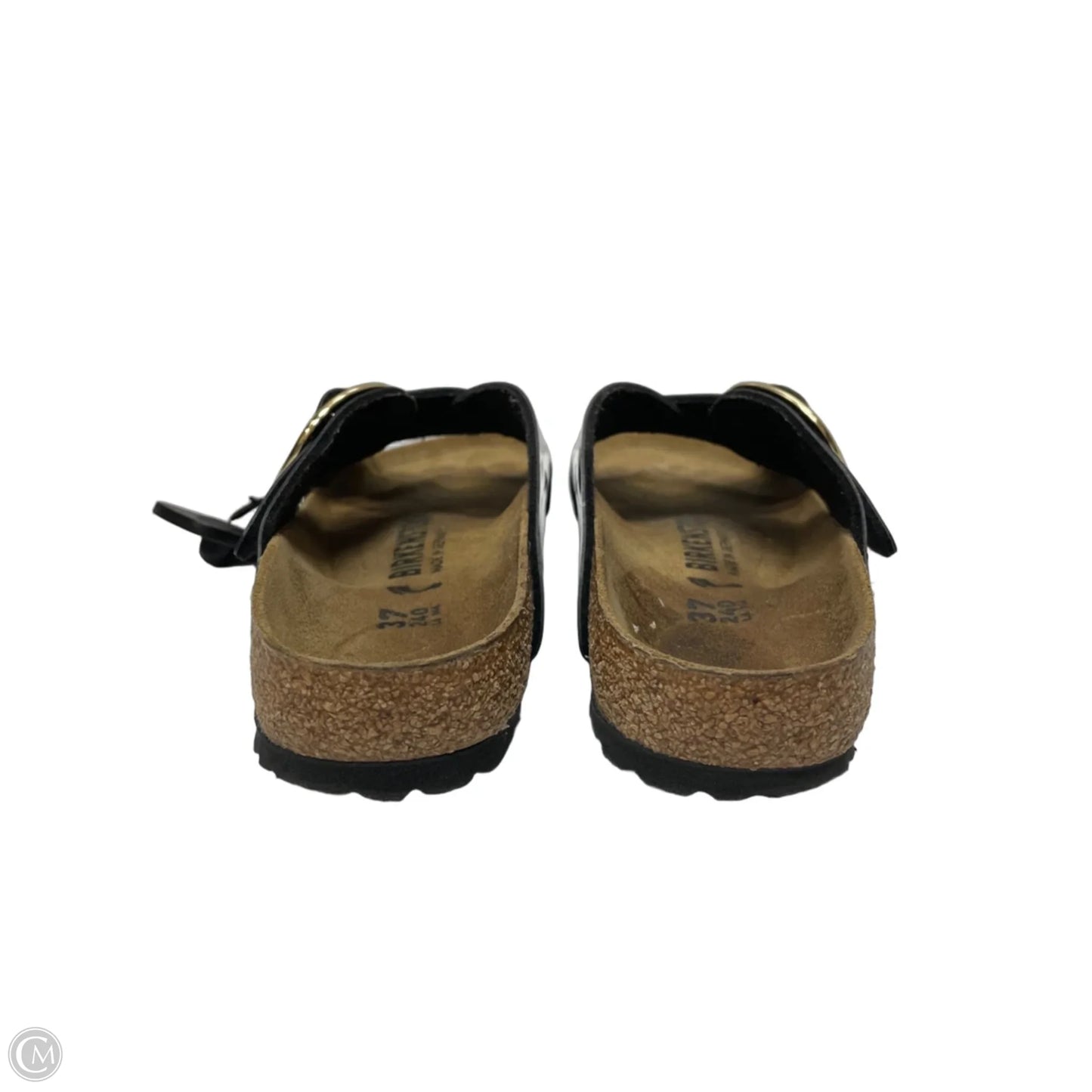 Sandals Flats By Birkenstock In Black, Size: 6.5