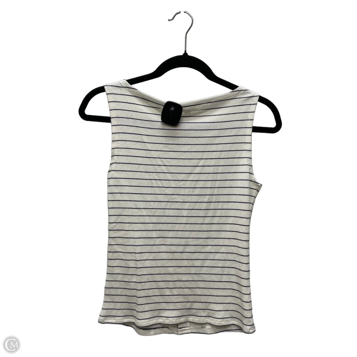 Top Sleeveless By Pink Rose In Striped Pattern, Size: M