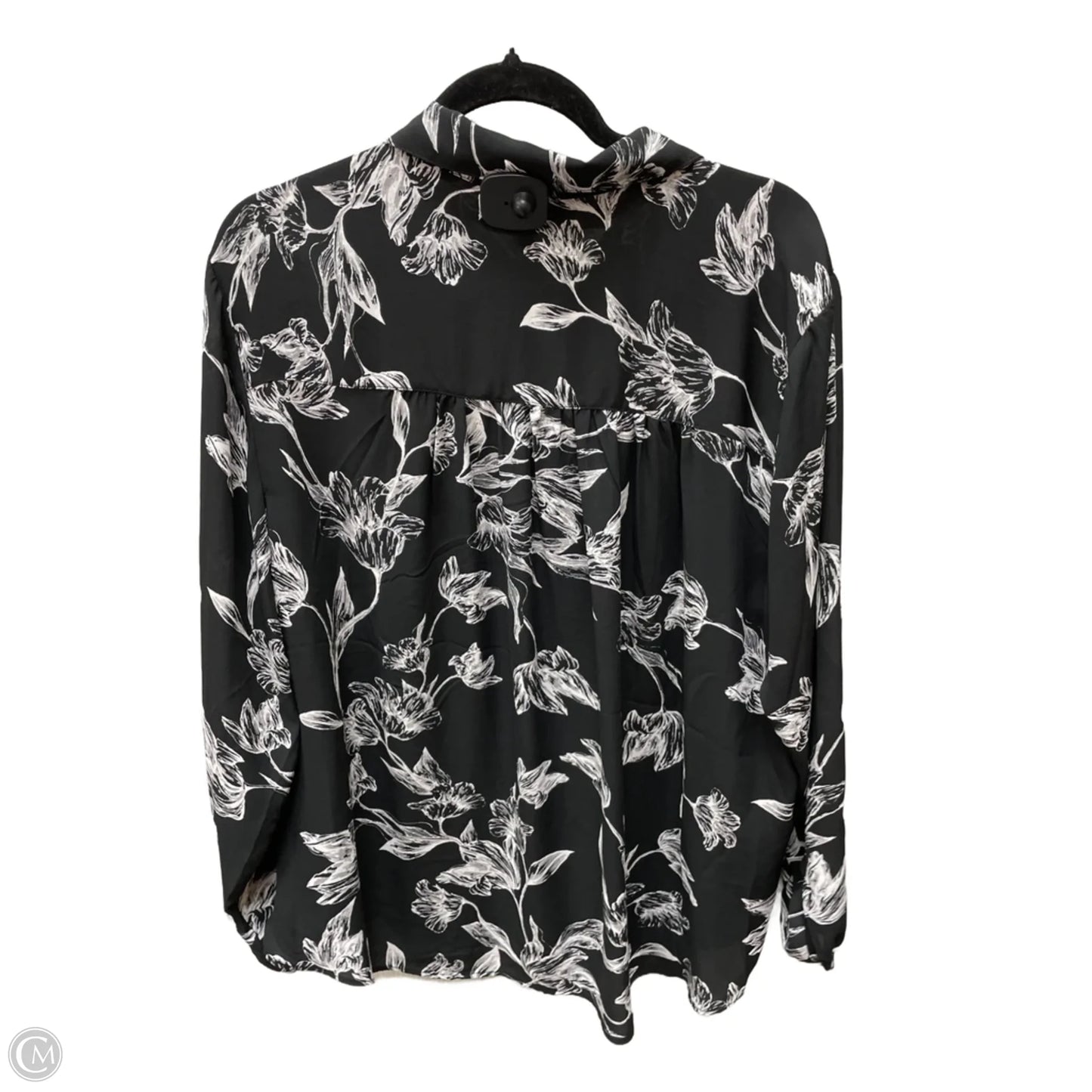 Blouse Long Sleeve By Clothes Mentor In Floral Print, Size: 2x
