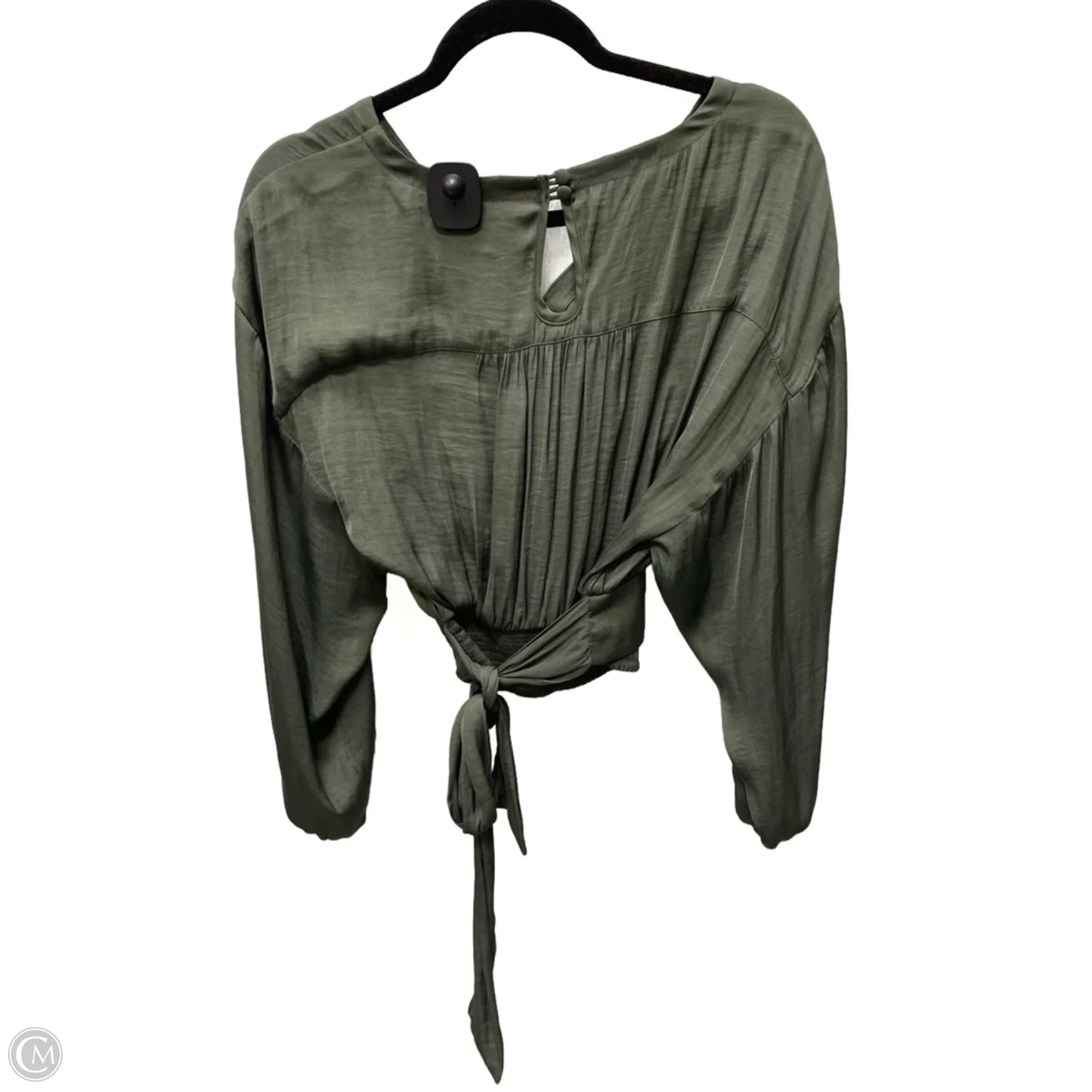 Top Long Sleeve By Anthropologie In Green, Size: Xs
