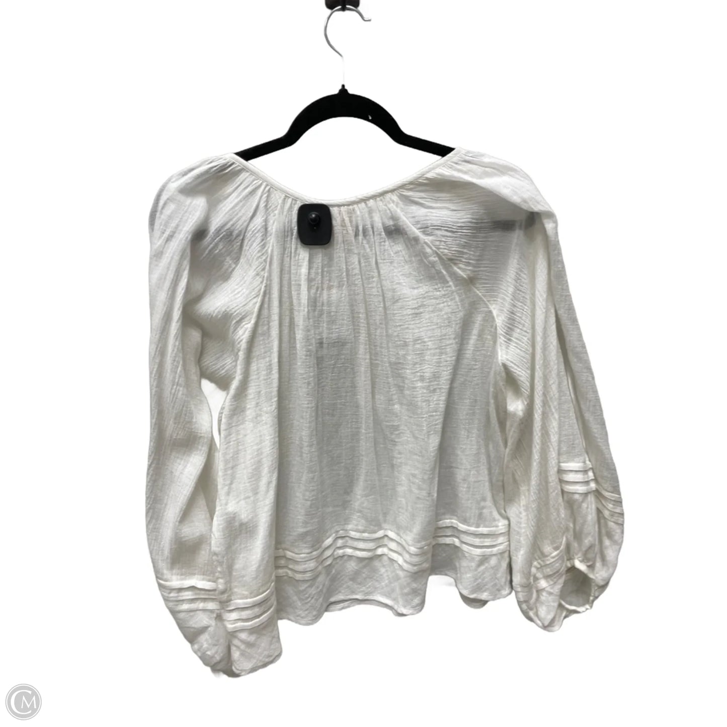 Top Long Sleeve By VANESSA VIRGINA In Cream, Size: Xs