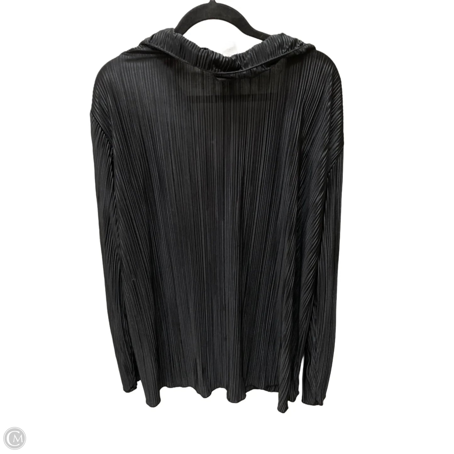 Blouse Long Sleeve By Clothes Mentor In Black, Size: 2x