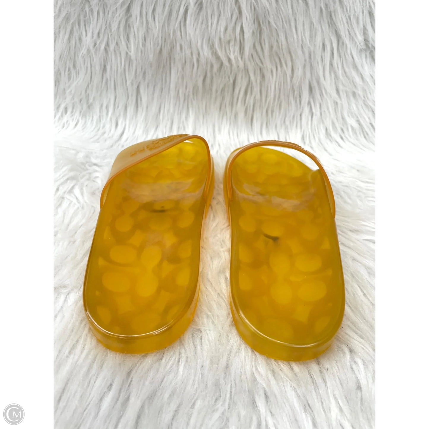 Sandals Designer By Coach In Orange, Size: 7