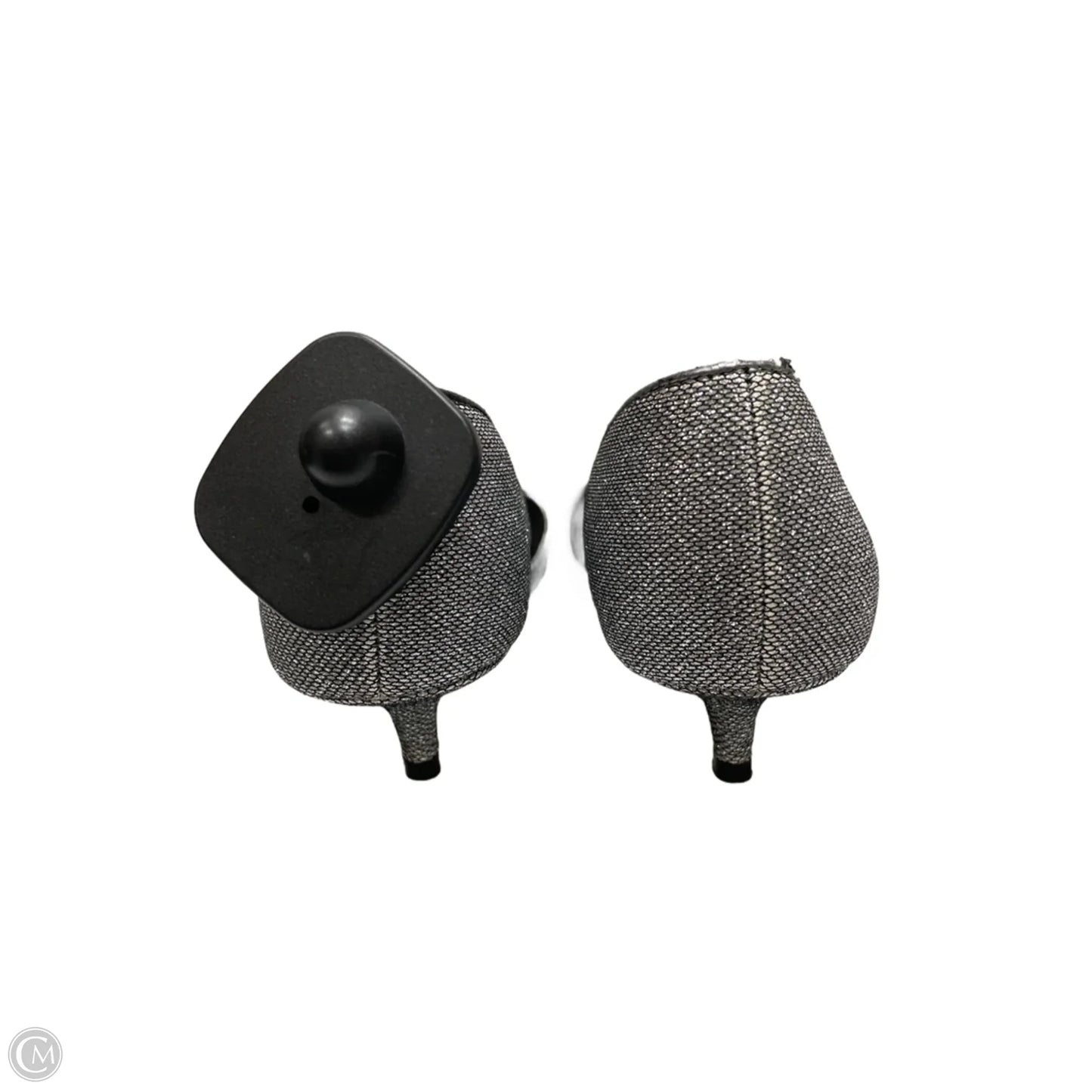 Shoes Heels Kitten By Clothes Mentor In Silver, Size: 7.5