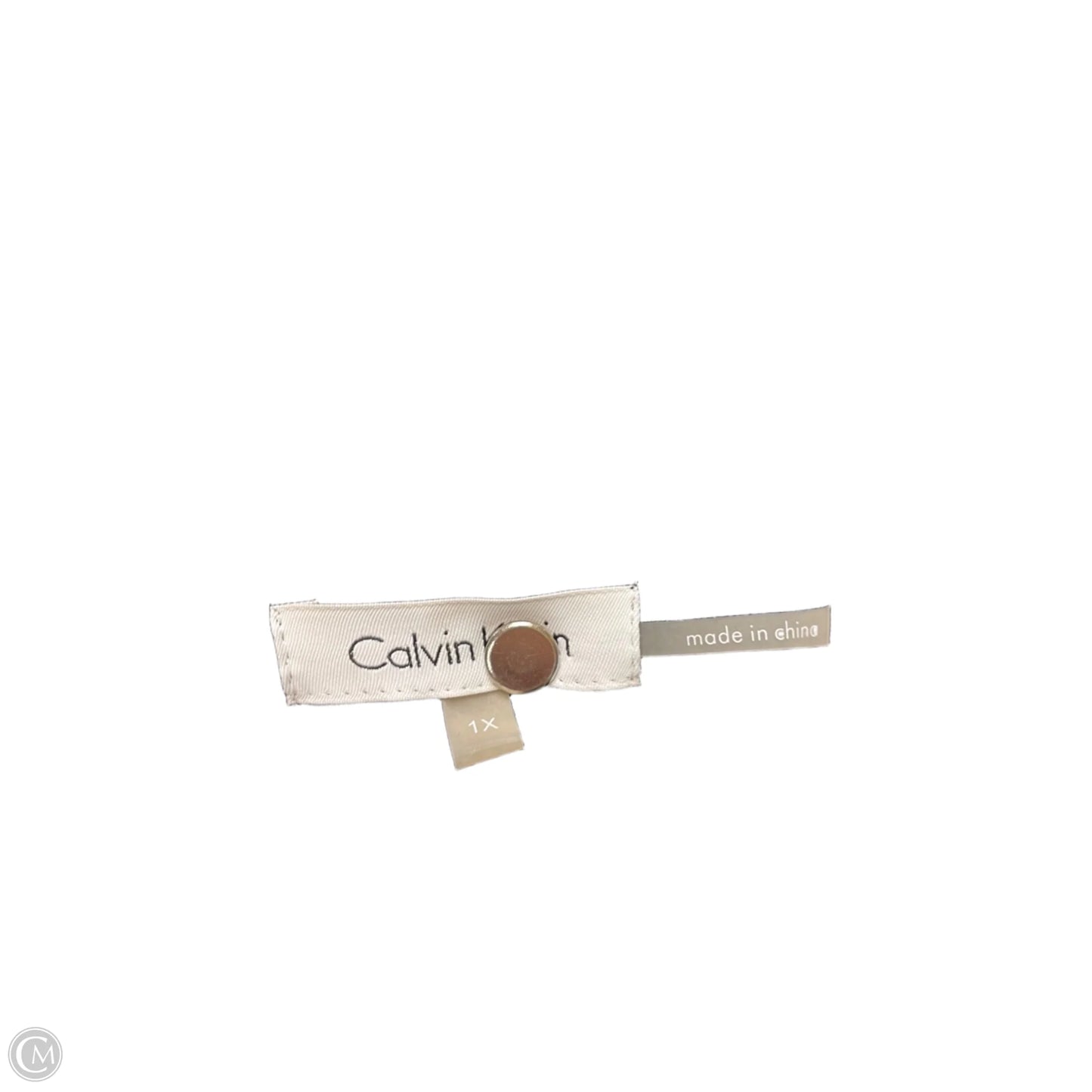 Top Long Sleeve By Calvin Klein In Black, Size: 1x