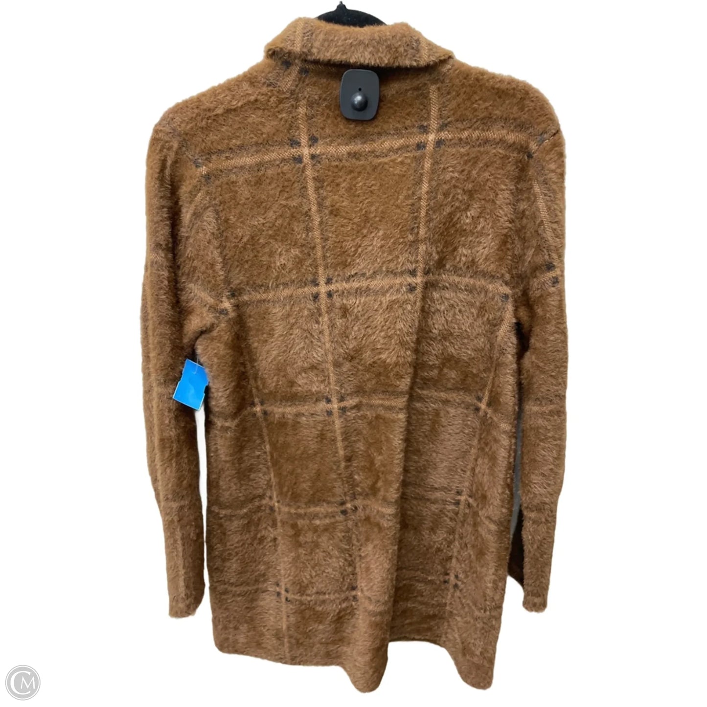 Sweater Cardigan By J. Jill In Plaid Pattern, Size: S