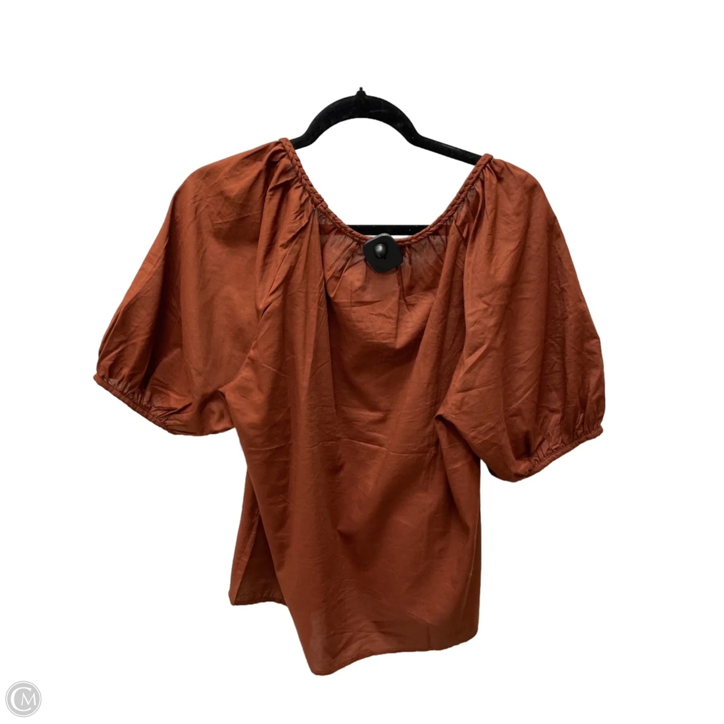 Top 3/4 Sleeve By On 34th In Brown, Size: M
