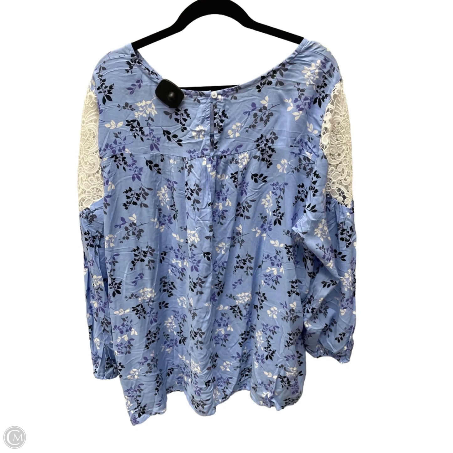 Top Long Sleeve By Lane Bryant In Floral Print, Size: 1x