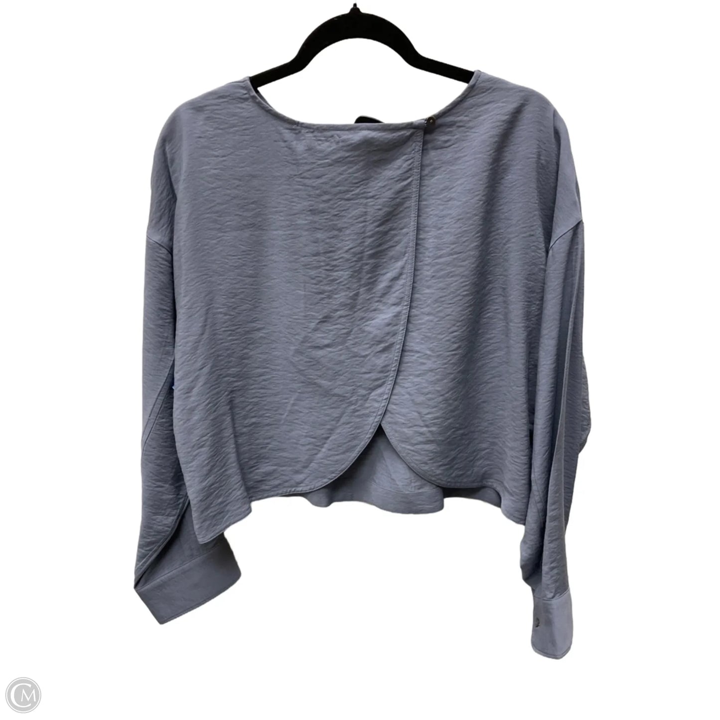 Top Long Sleeve By Madewell In Blue, Size: M