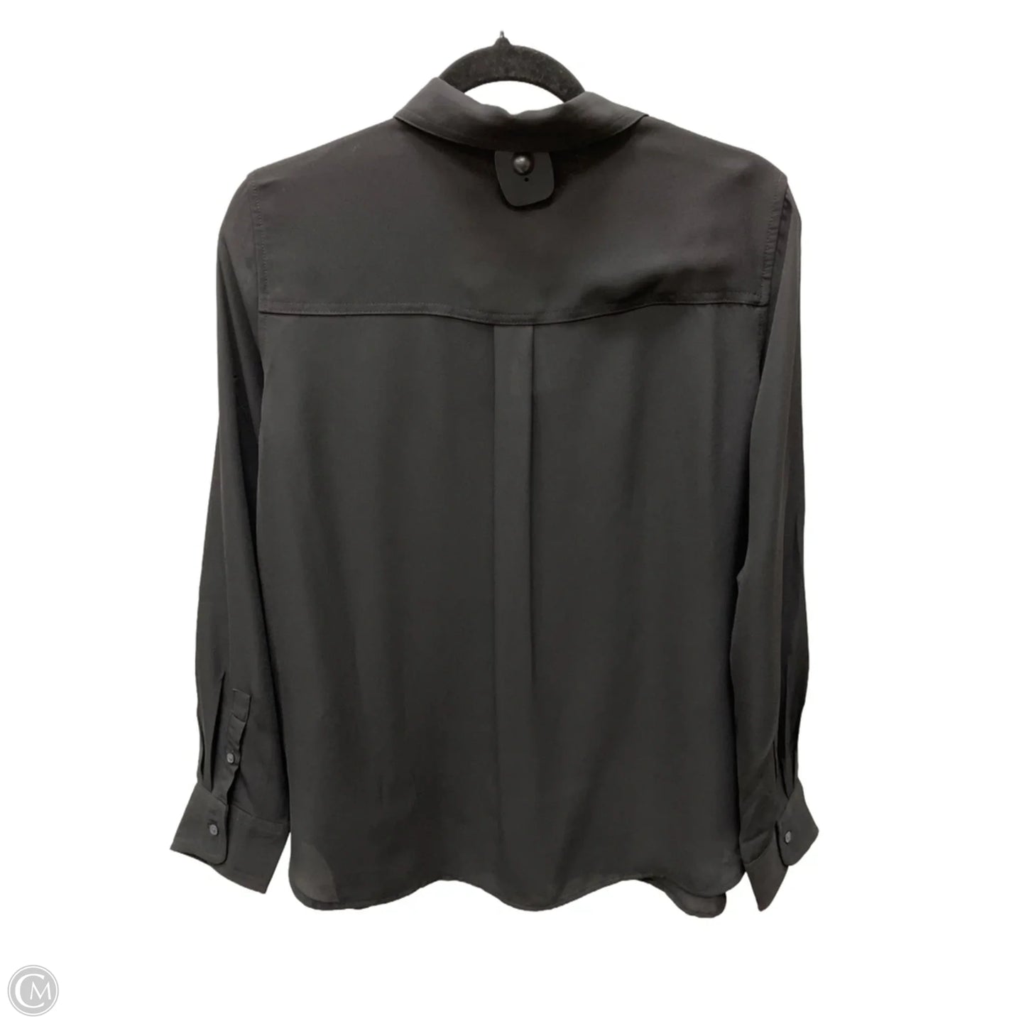 Blouse Long Sleeve By Banana Republic In Black, Size: M
