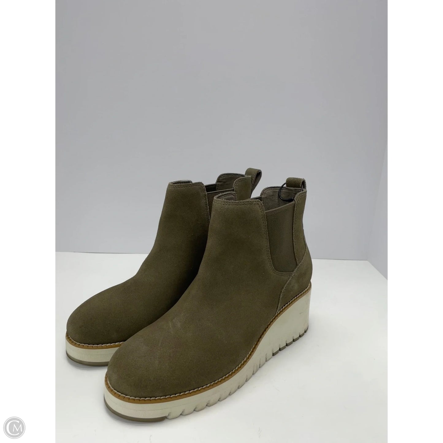 Boots Ankle Heels By Cole-haan In Green, Size: 7.5