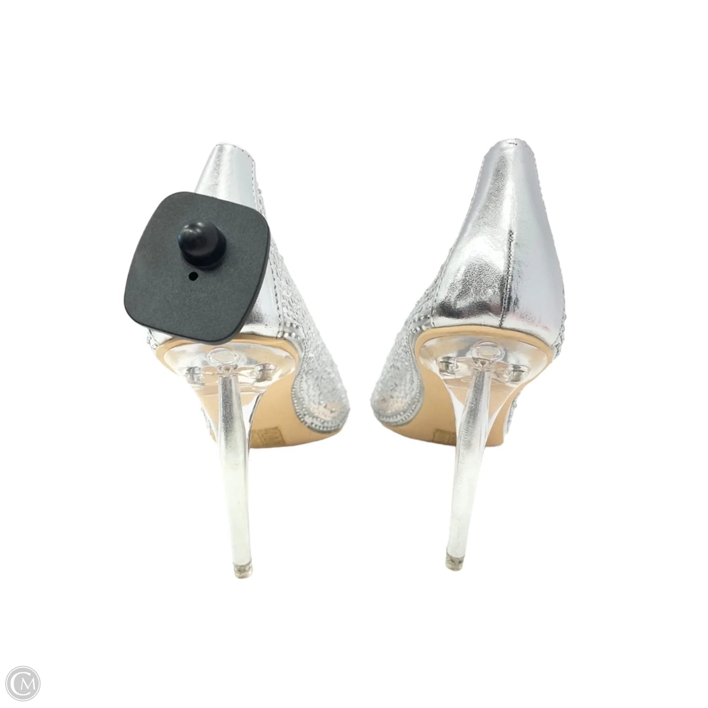 Shoes Heels Stiletto By Clothes Mentor In Silver, Size: 9