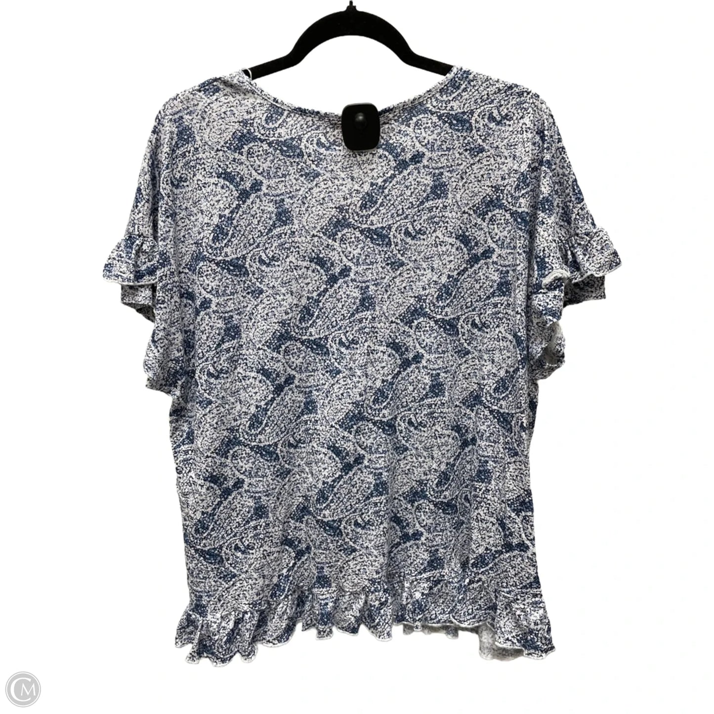 Top Short Sleeve By Philosophy In Floral Print, Size: Xl