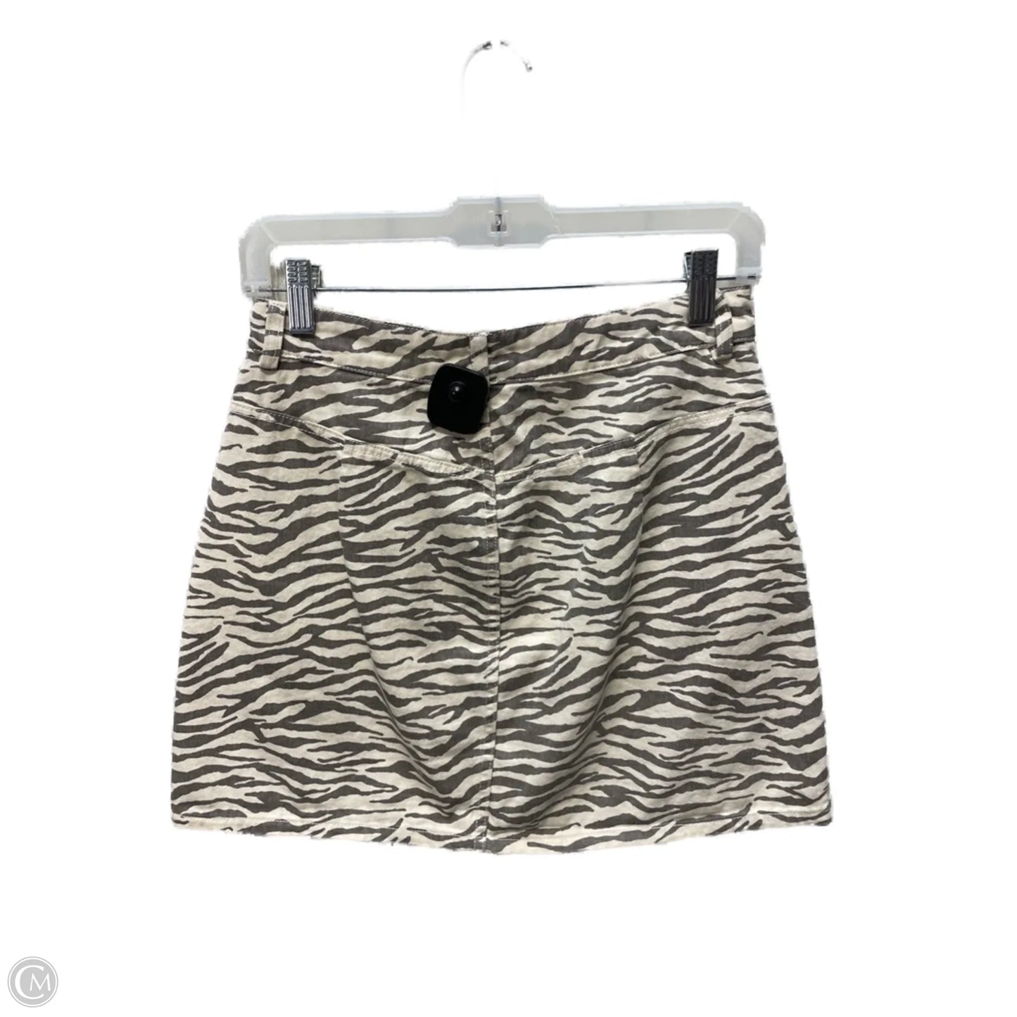 Skirt Mini & Short By Clothes Mentor In Zebra Print, Size: 4