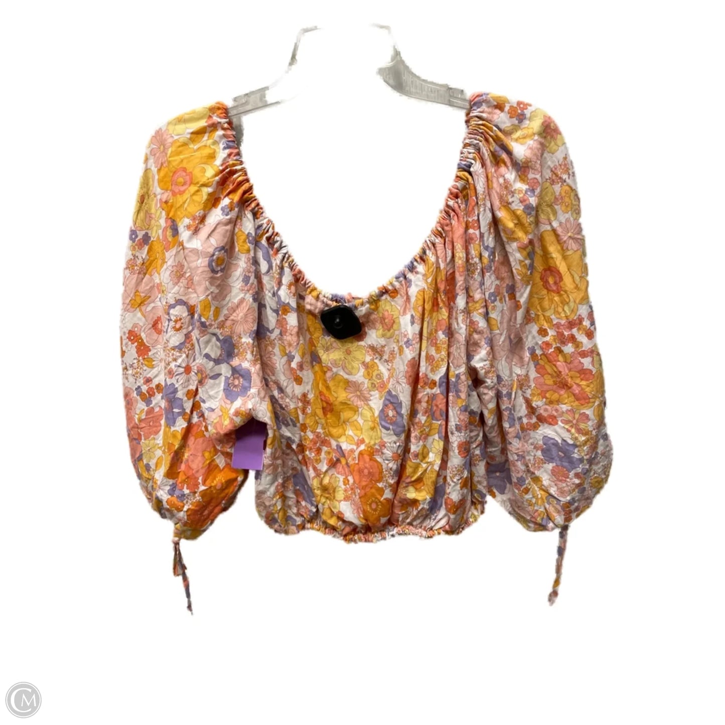 Top 3/4 Sleeve By Rachel Zoe In Floral Print, Size: M