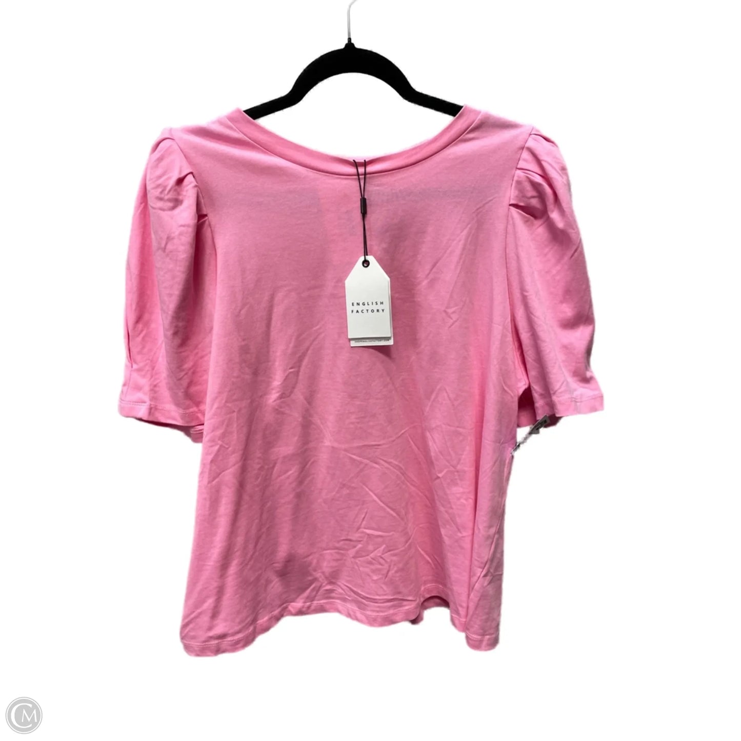Top Short Sleeve By English Factory In Pink, Size: 1x