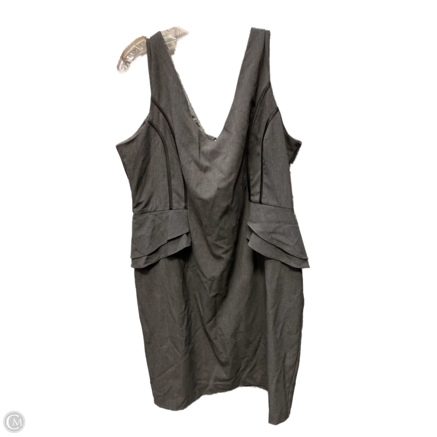 Dress Casual Short By New York And Co In Grey, Size: 1x