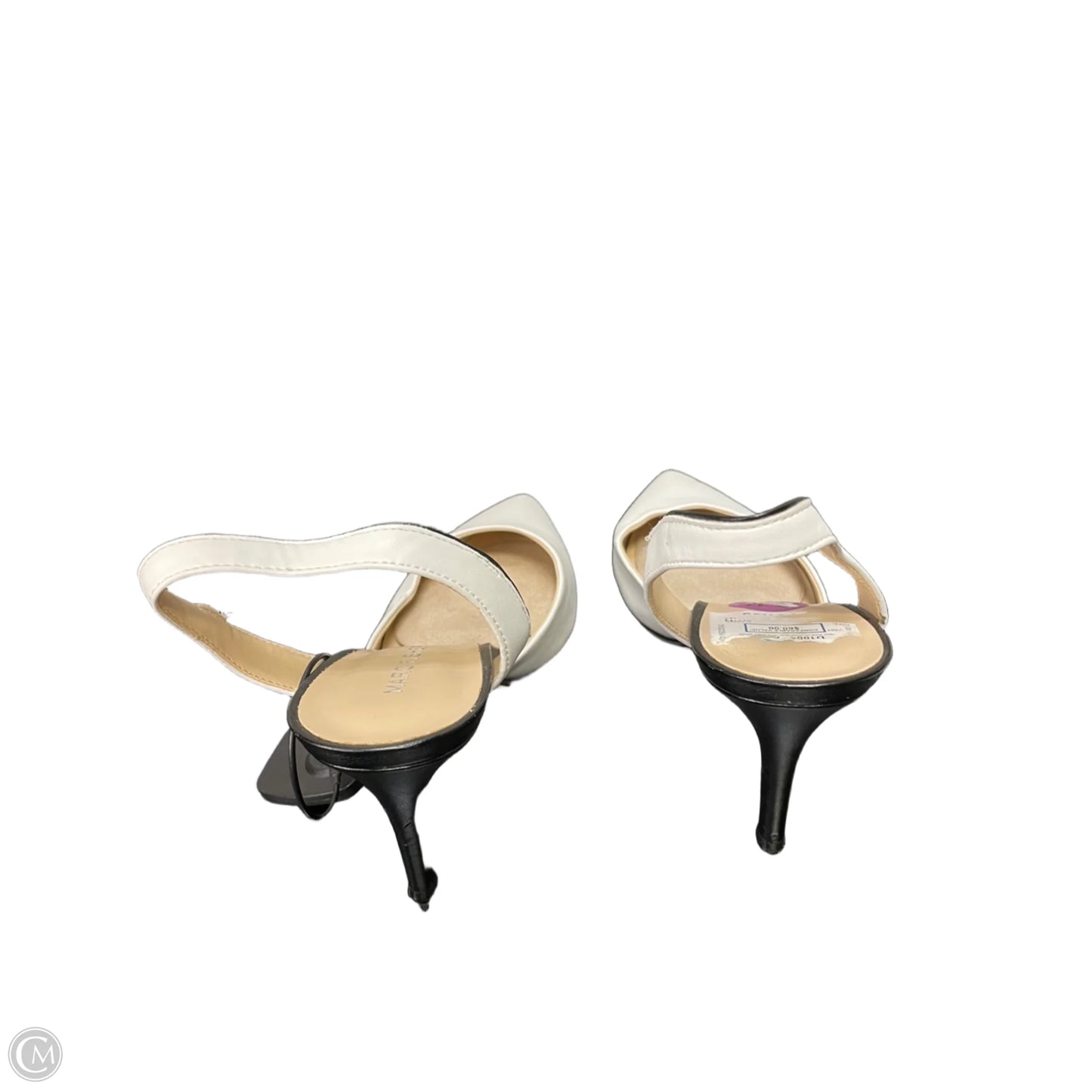Shoes Heels Stiletto By Marc Fisher In Black & White, Size: 6.5