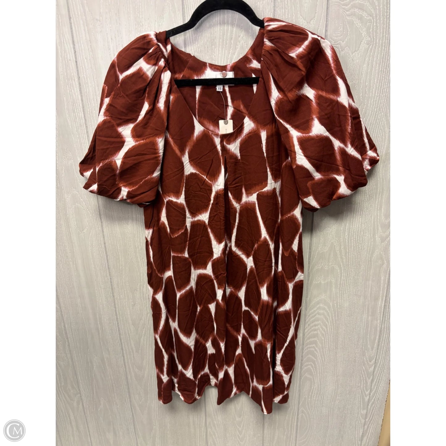 Dress Casual Short By Corey Lynn Calter In Brown & Cream, Size: Xs
