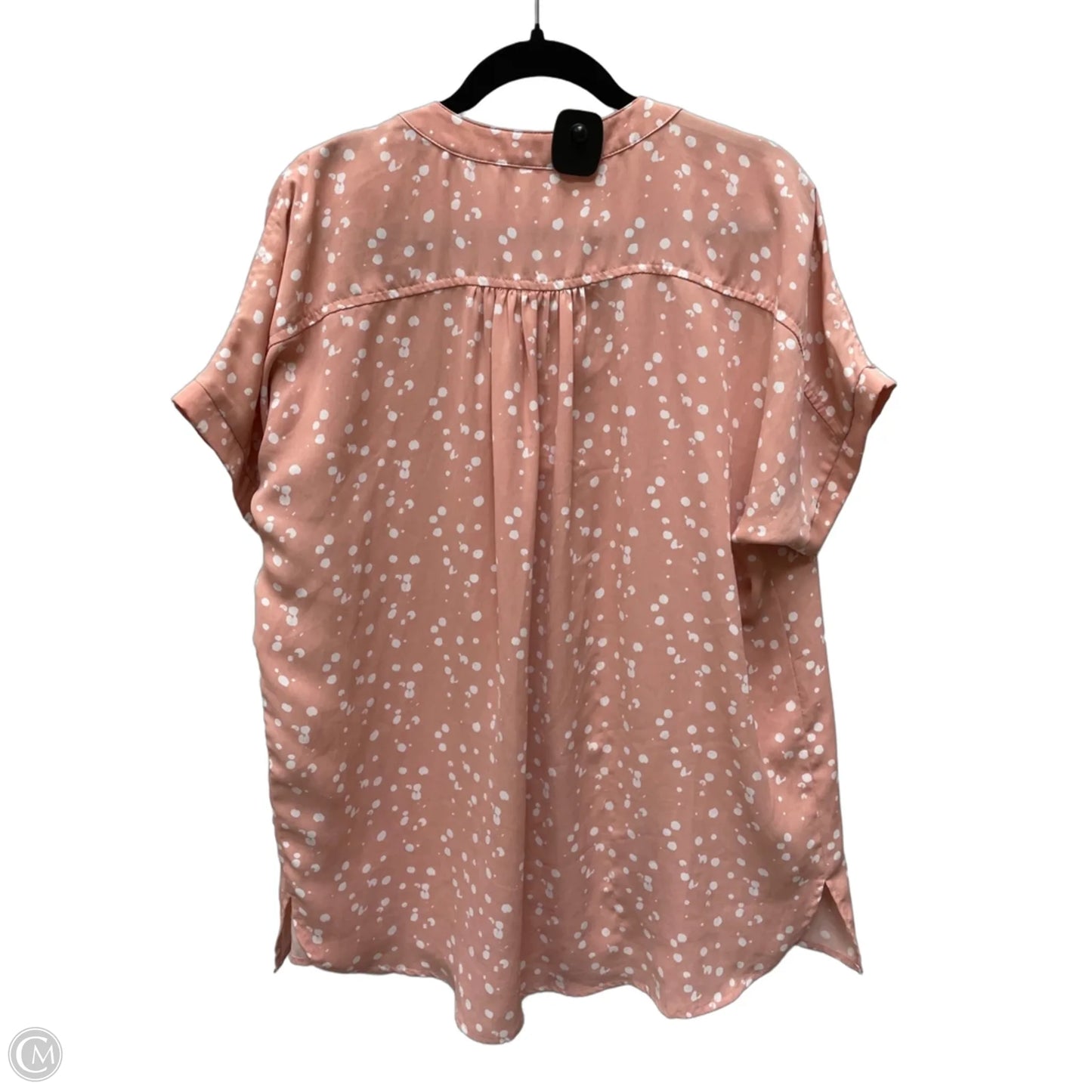 Top Short Sleeve By Easel In Polkadot Pattern, Size: M