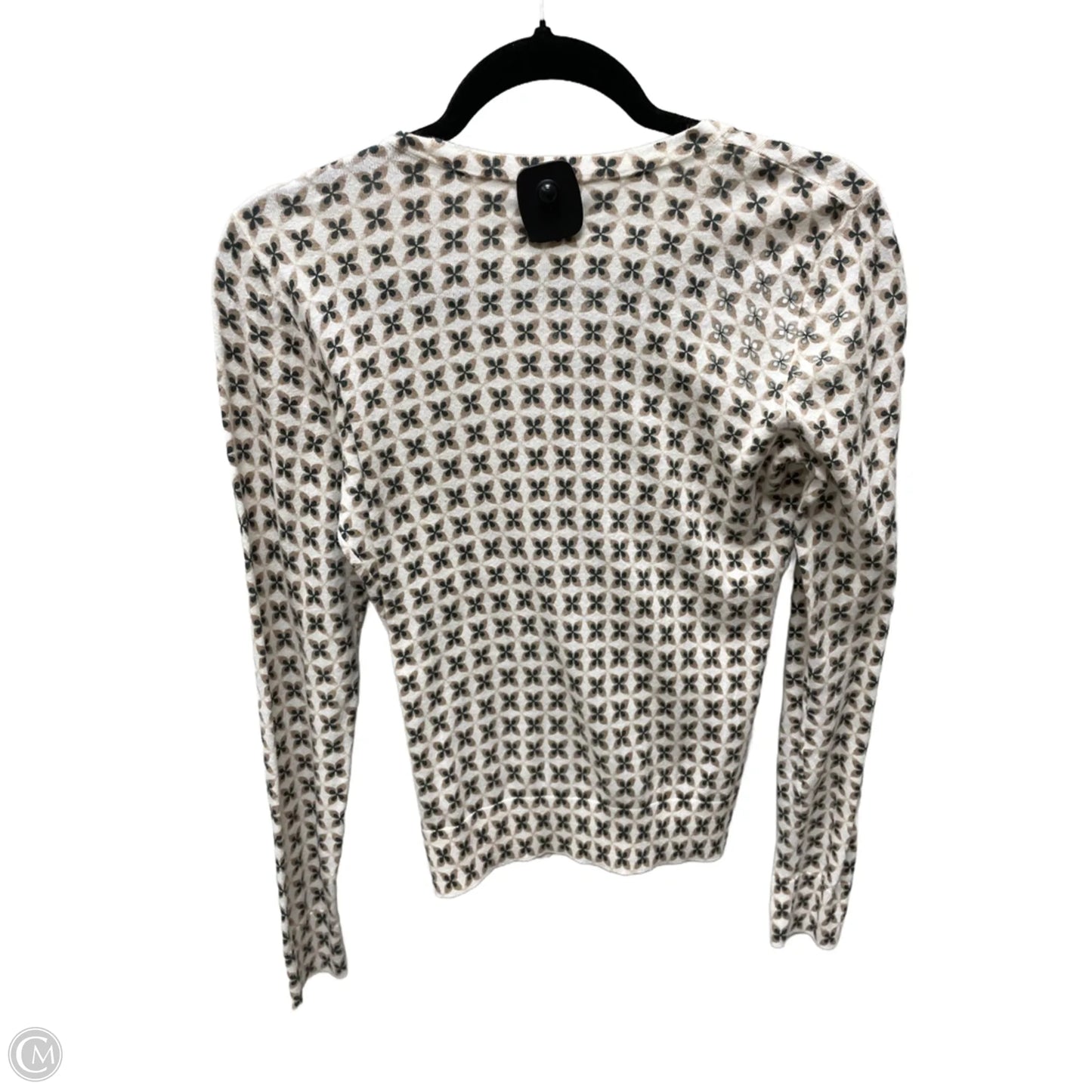 Sweater Cardigan By Ann Taylor In Geometric Pattern, Size: Xs