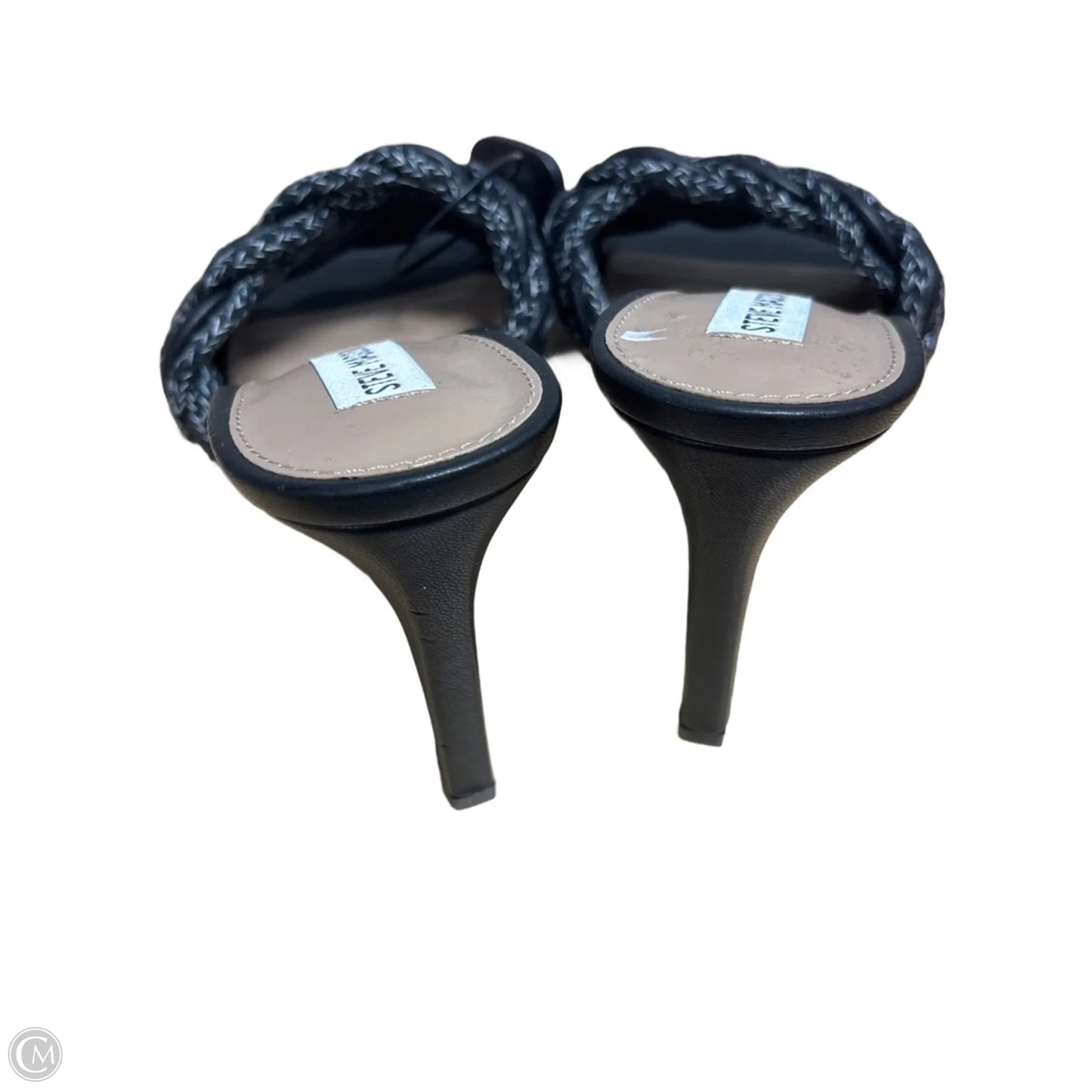 Sandals Heels Stiletto By Steve Madden In Black, Size: 10