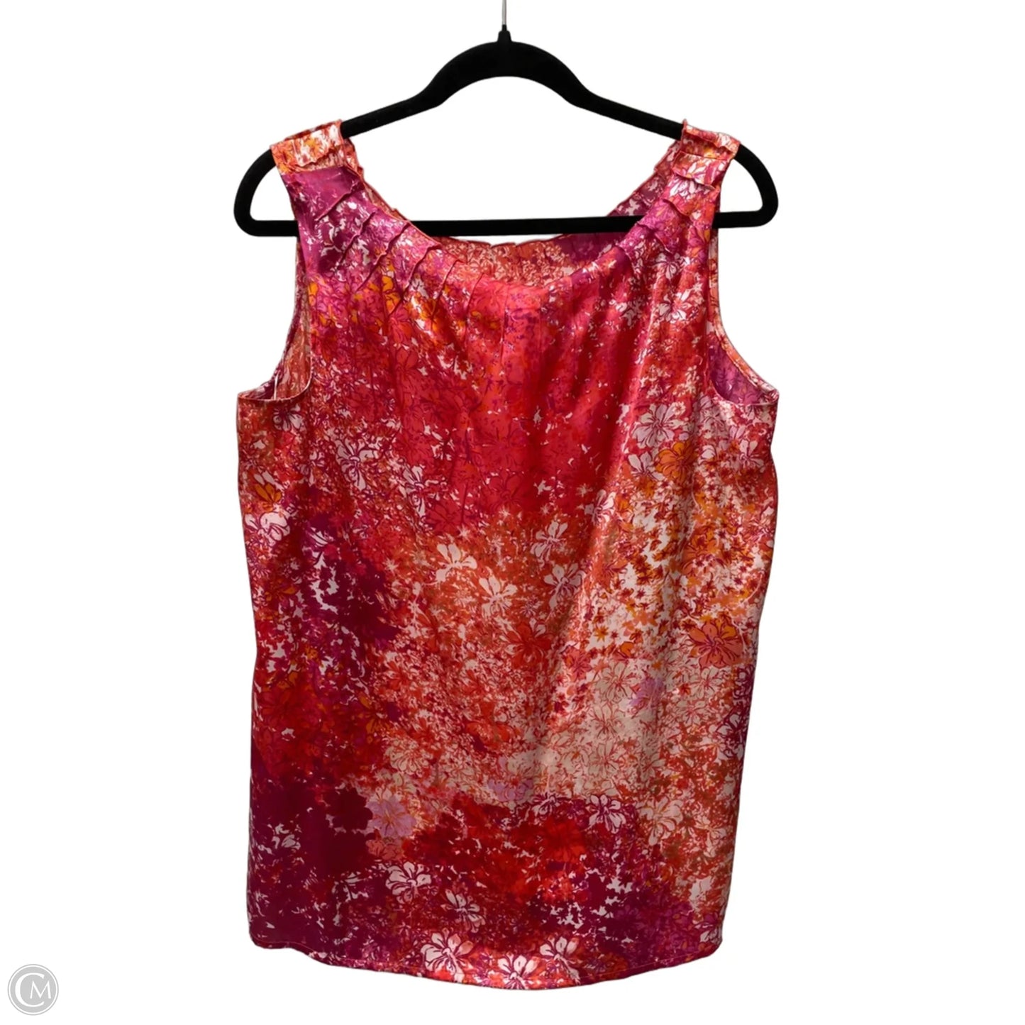 Top Sleeveless By Coldwater Creek In Floral Print, Size: Xl
