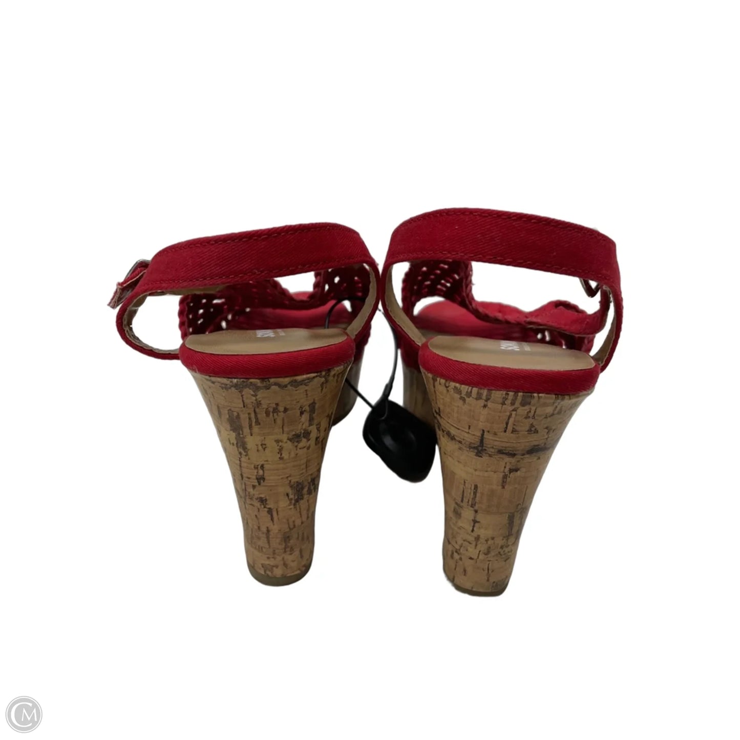 Sandals Heels Wedge By Sonoma In Red, Size: 9.5
