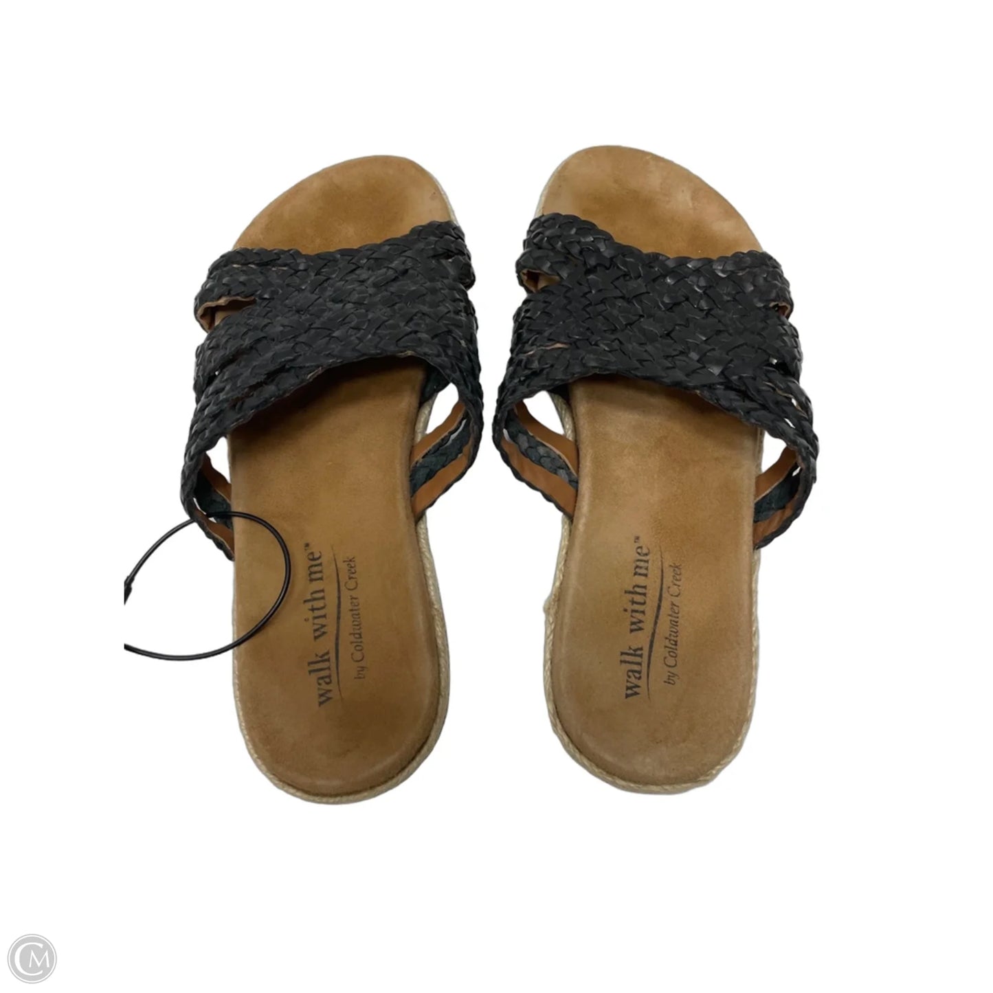 Sandals Flats By Coldwater Creek In Black & Brown, Size: 9