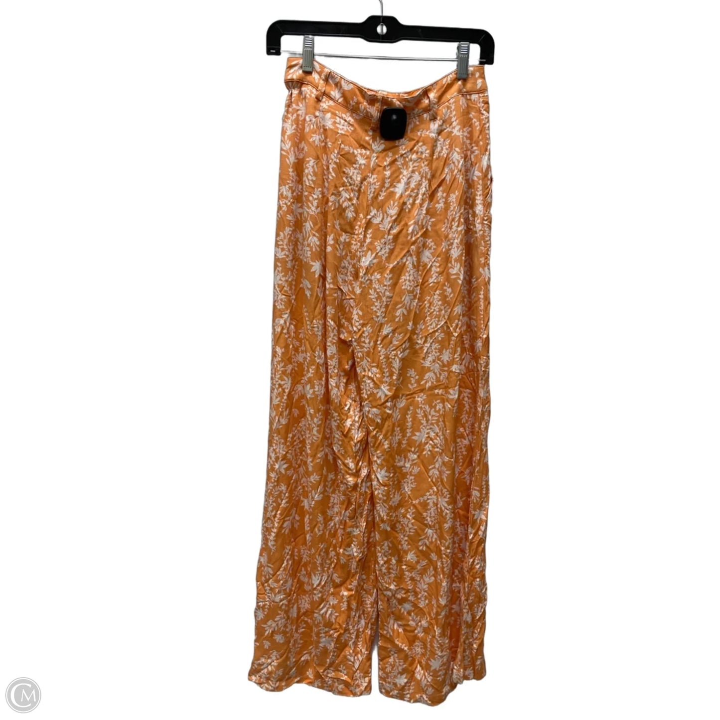 Pants Wide Leg By Idem Ditto In Orange & White, Size: 4
