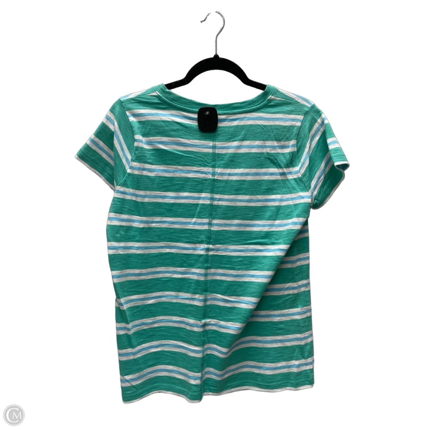 Top Short Sleeve Basic By J. Crew In Striped Pattern, Size: M